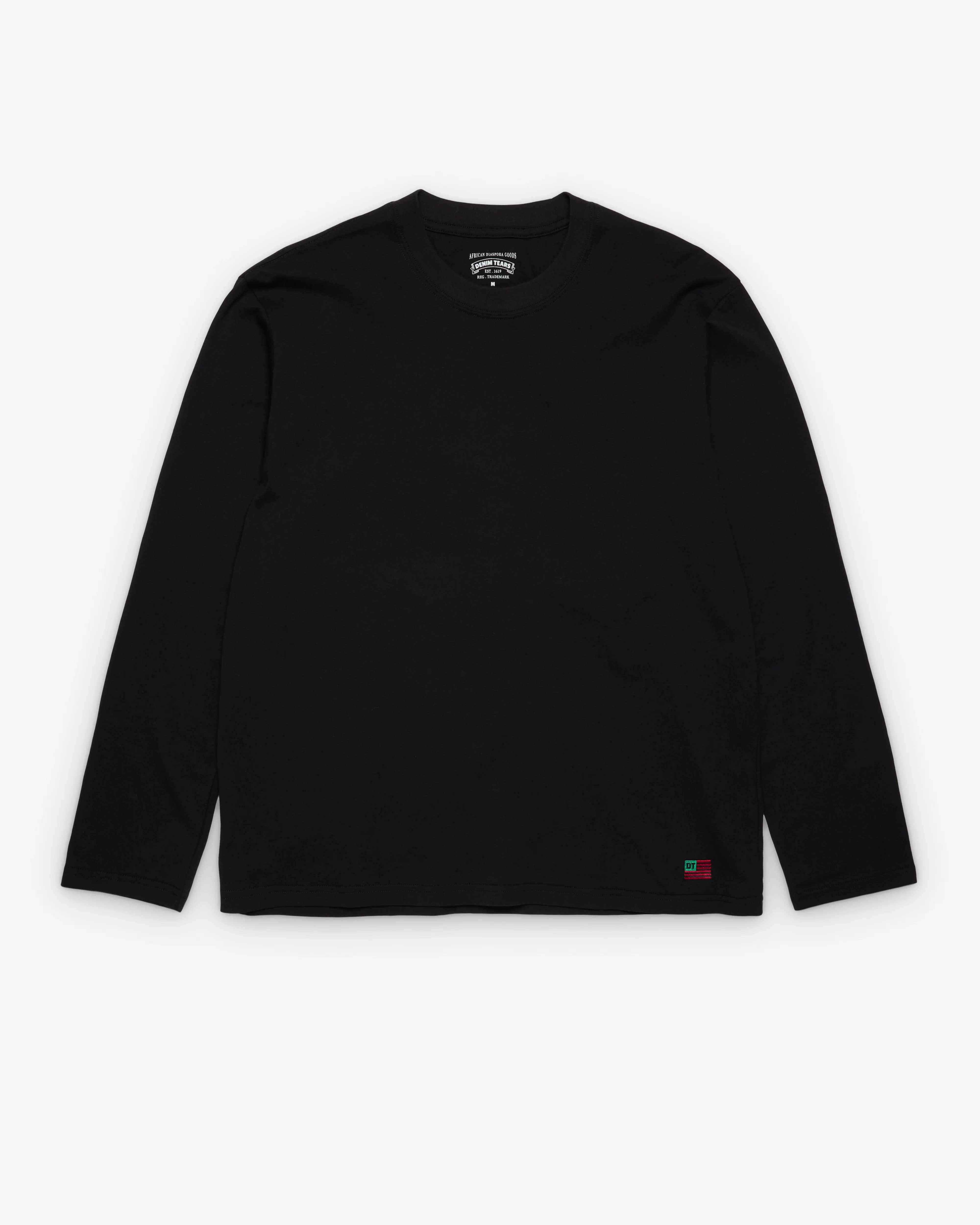 Denim Tears - Men's Long Sleeve Flag Tee - (Black)