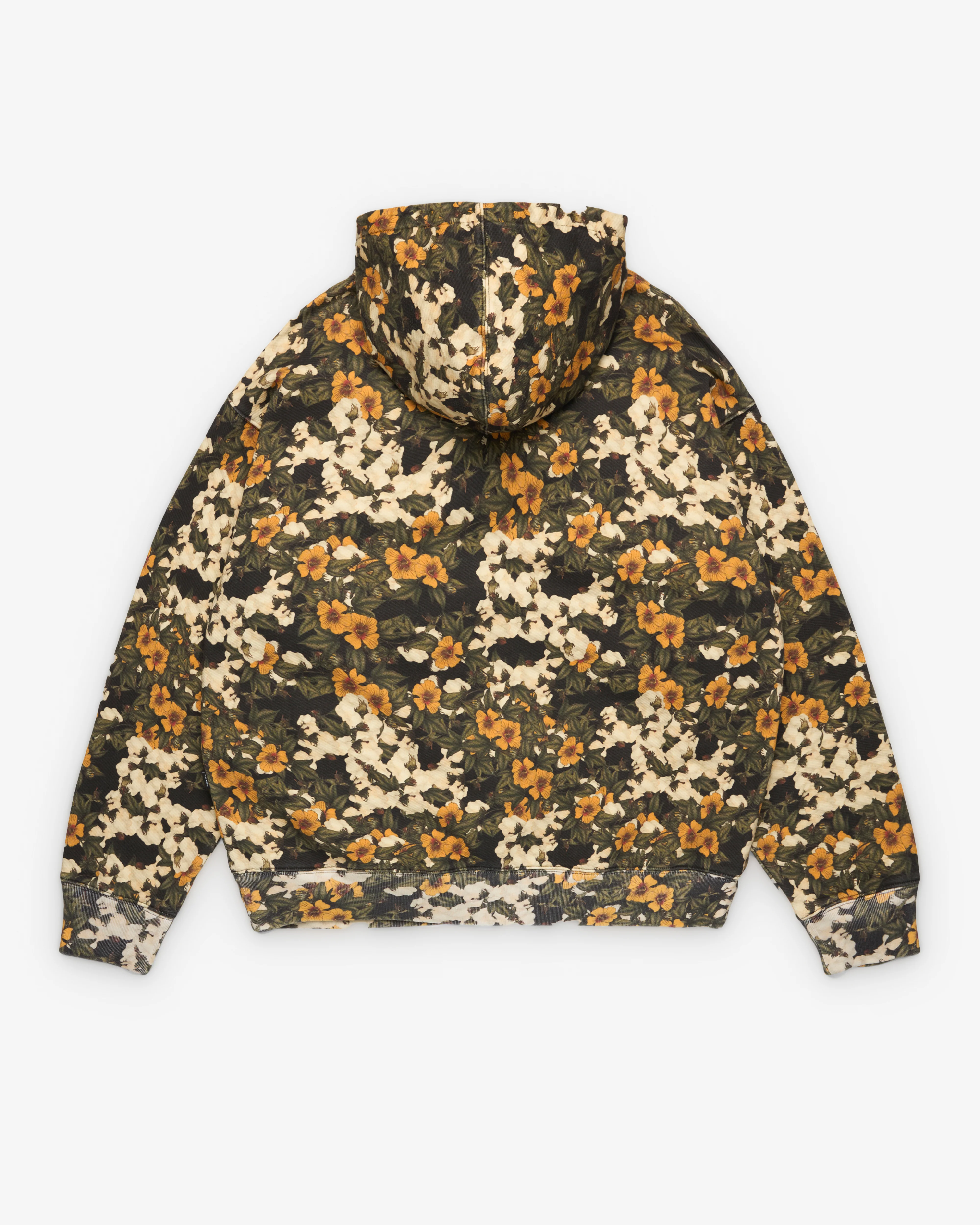 Denim Tears - Floral Cotton Wreath Zip Hoodie - (Green / Yellow) - Image 2