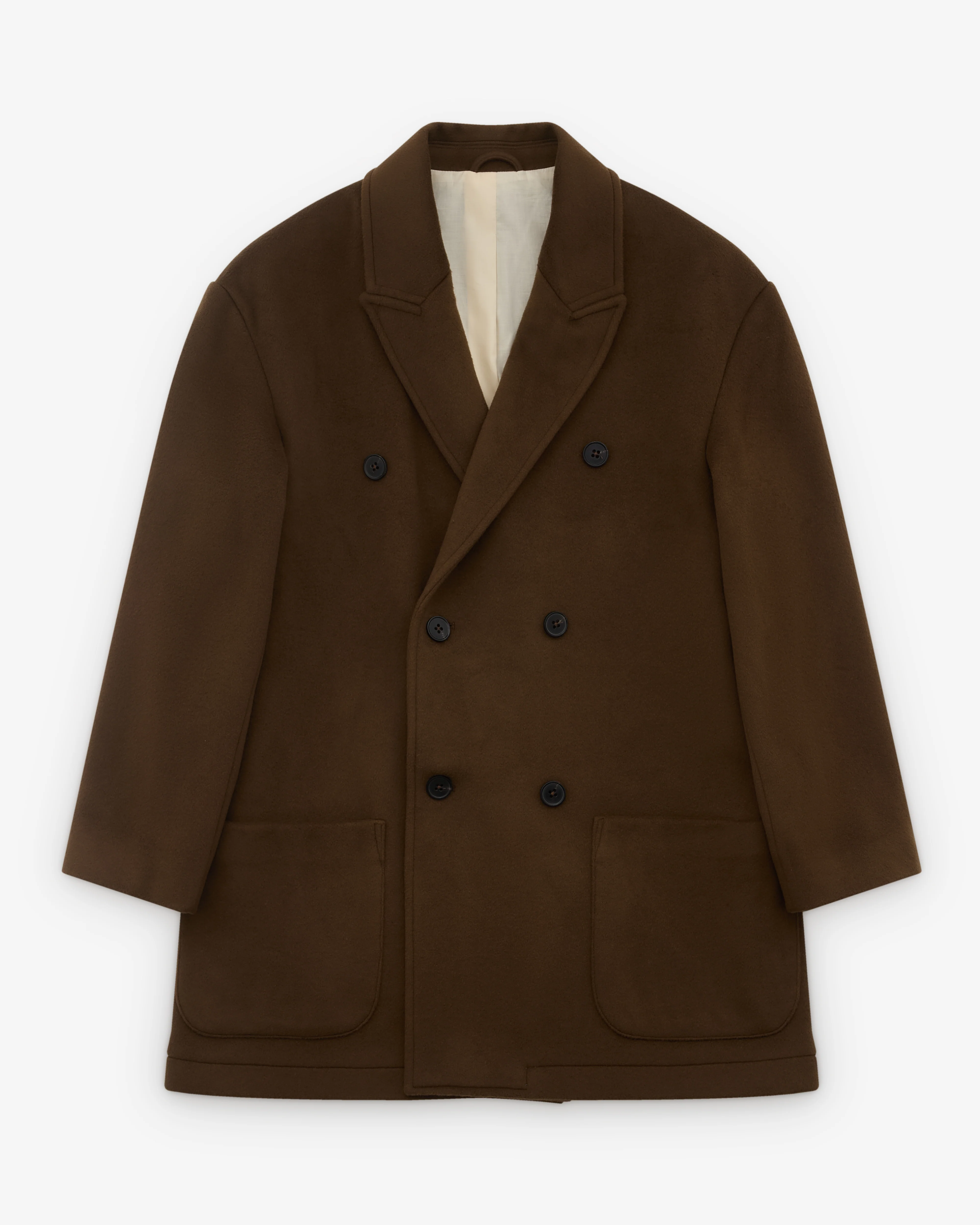 Diomene - Men’s Double Breasted Coat - (Brown)