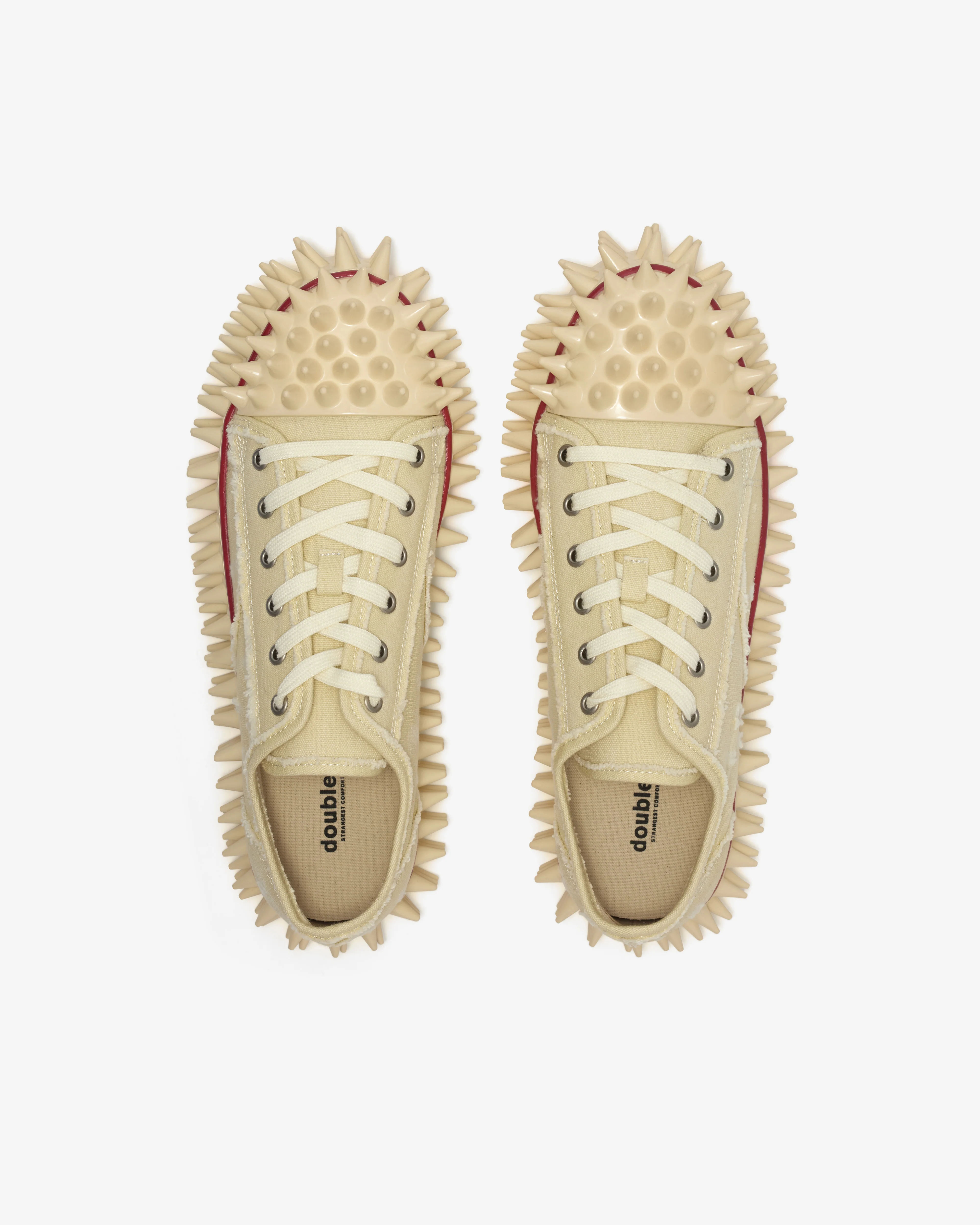 Doublet - Men’s Spiked Sneaker - (Ivory) - Image 6