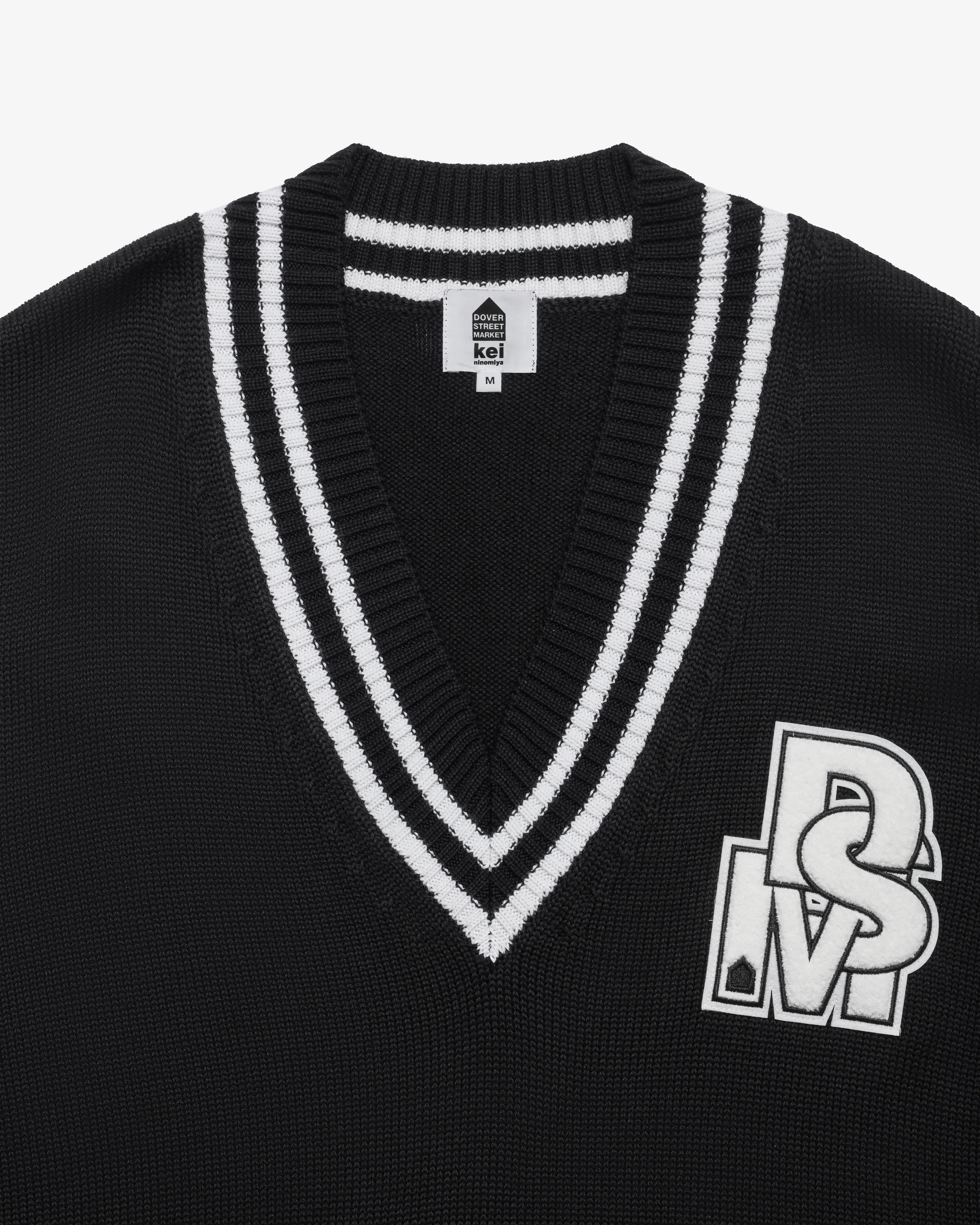DSM Kei Ninomiya - Oversized Vest With Patches - (Black) - Image 3