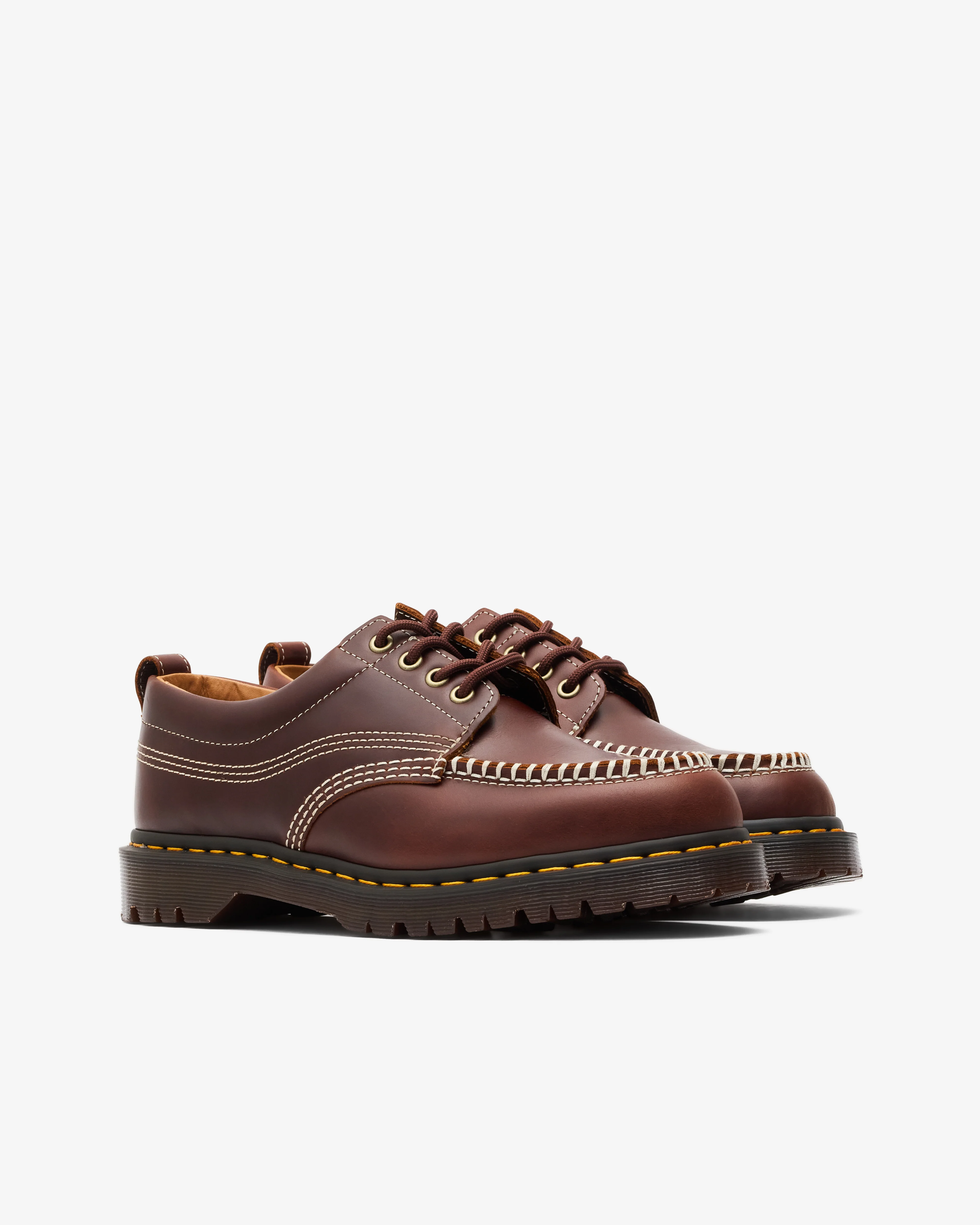 Dr. Martens - Men's Lowell Moc Toe Shoe - (Butterscotch) - Image 3
