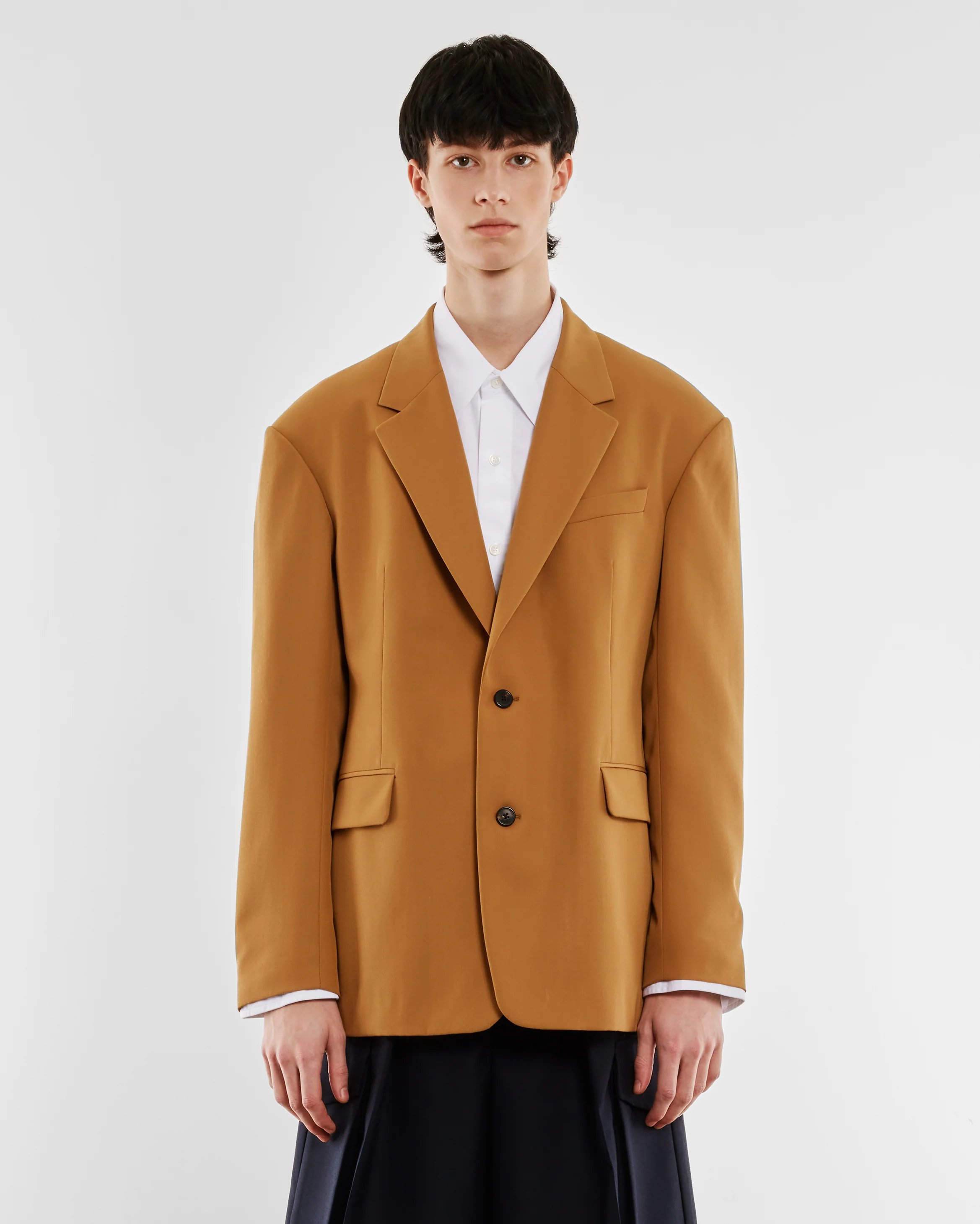 Dries Van Noten - Men’s Single Breasted Blazer - (Camel) - Image 2