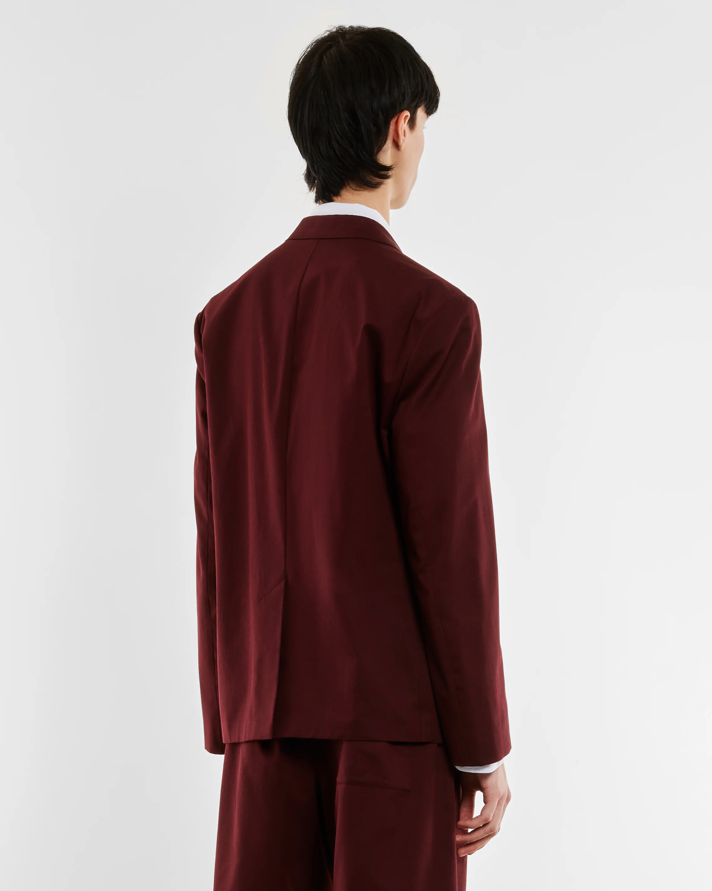 Dries Van Noten - Men’s Two Button Blazer - (Wine) - Image 4