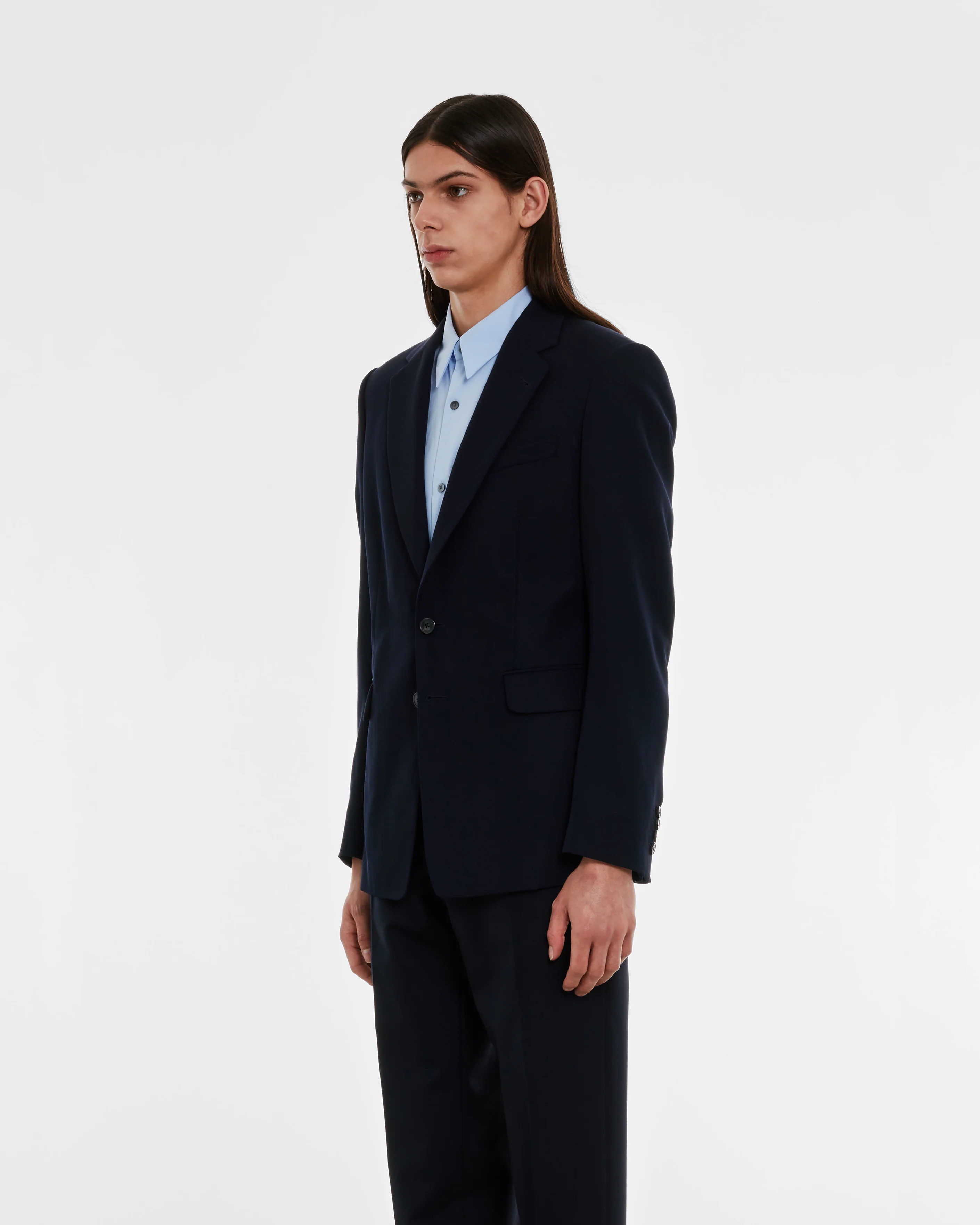 Dries Van Noten - Men’s Single Breasted Blazer - (Navy) - Image 3