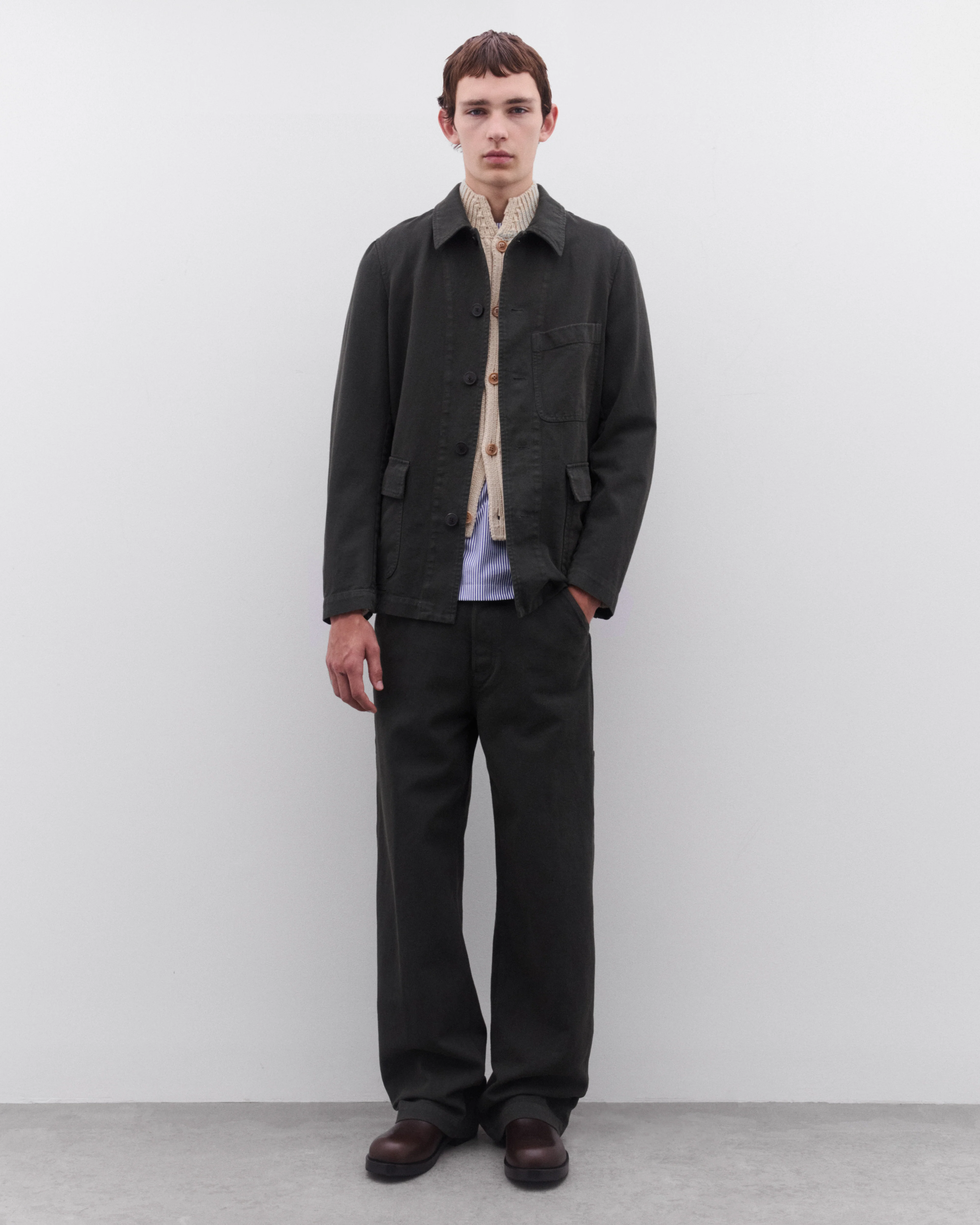 Dries Van Noten - Men’s Chore Jacket - (Dark Green) - Image 5