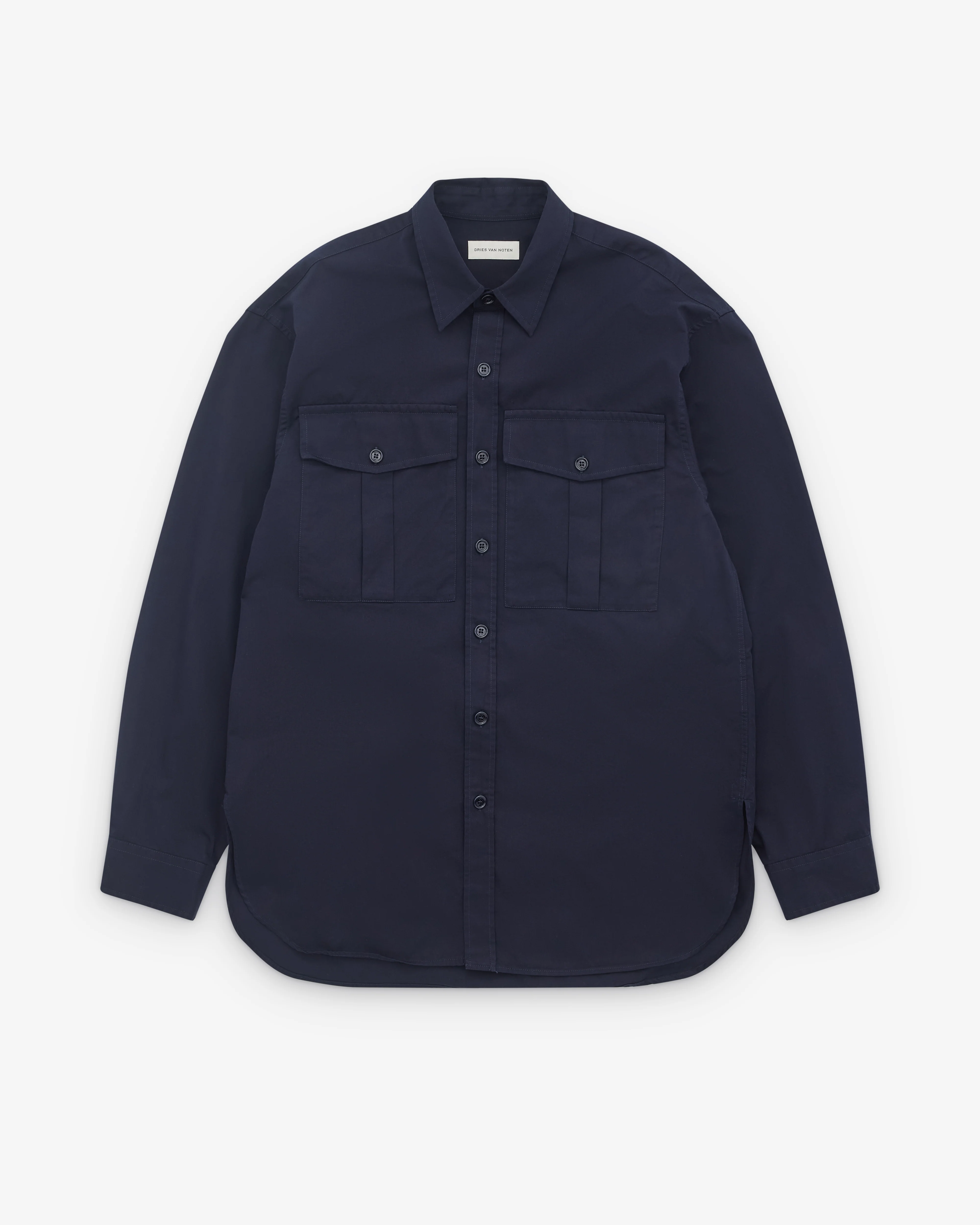 Dries Van Noten - Men’s Fatigue Shirt - (Navy)