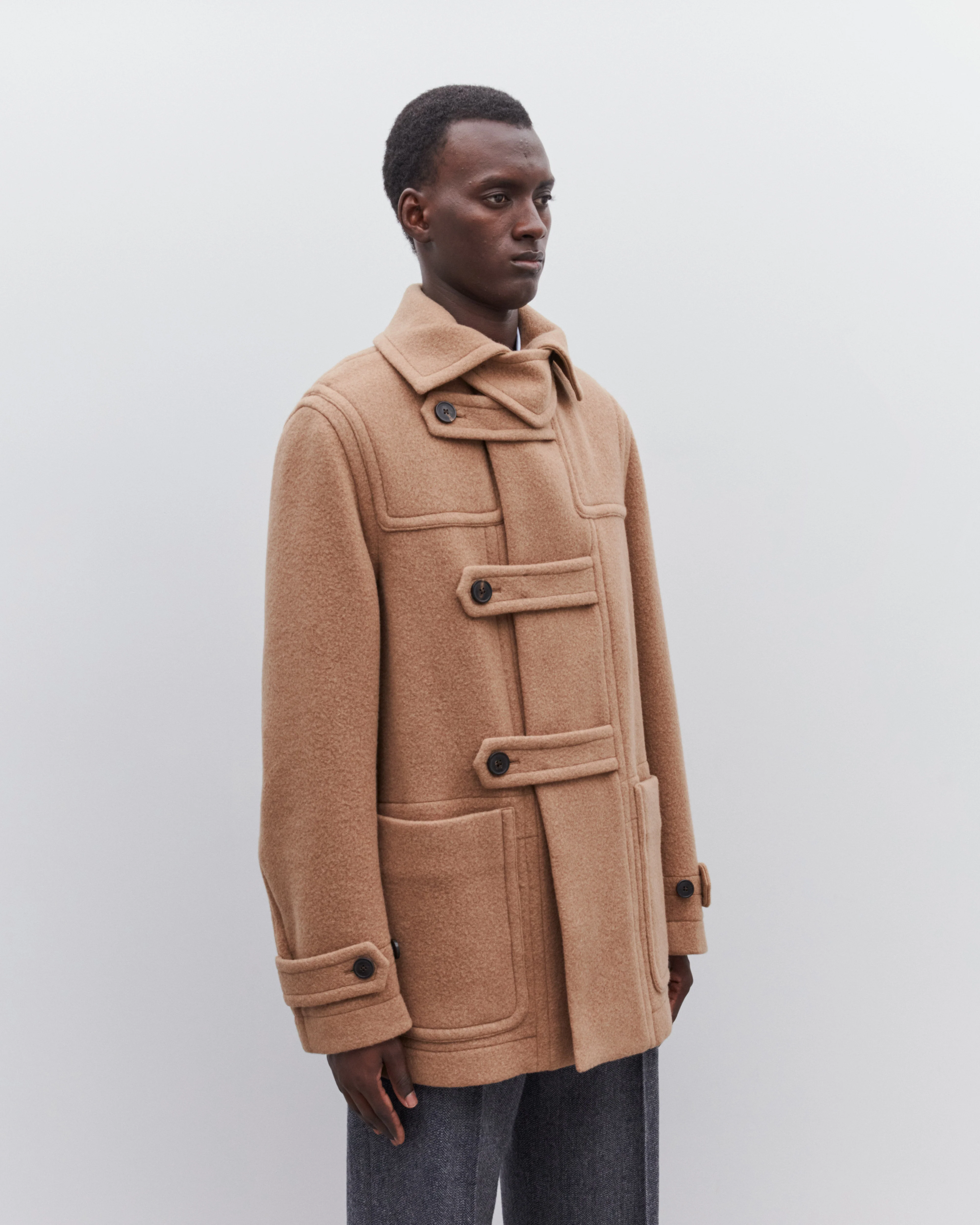 Dries Van Noten - Men’s Duffle Coat - (Camel) - Image 3