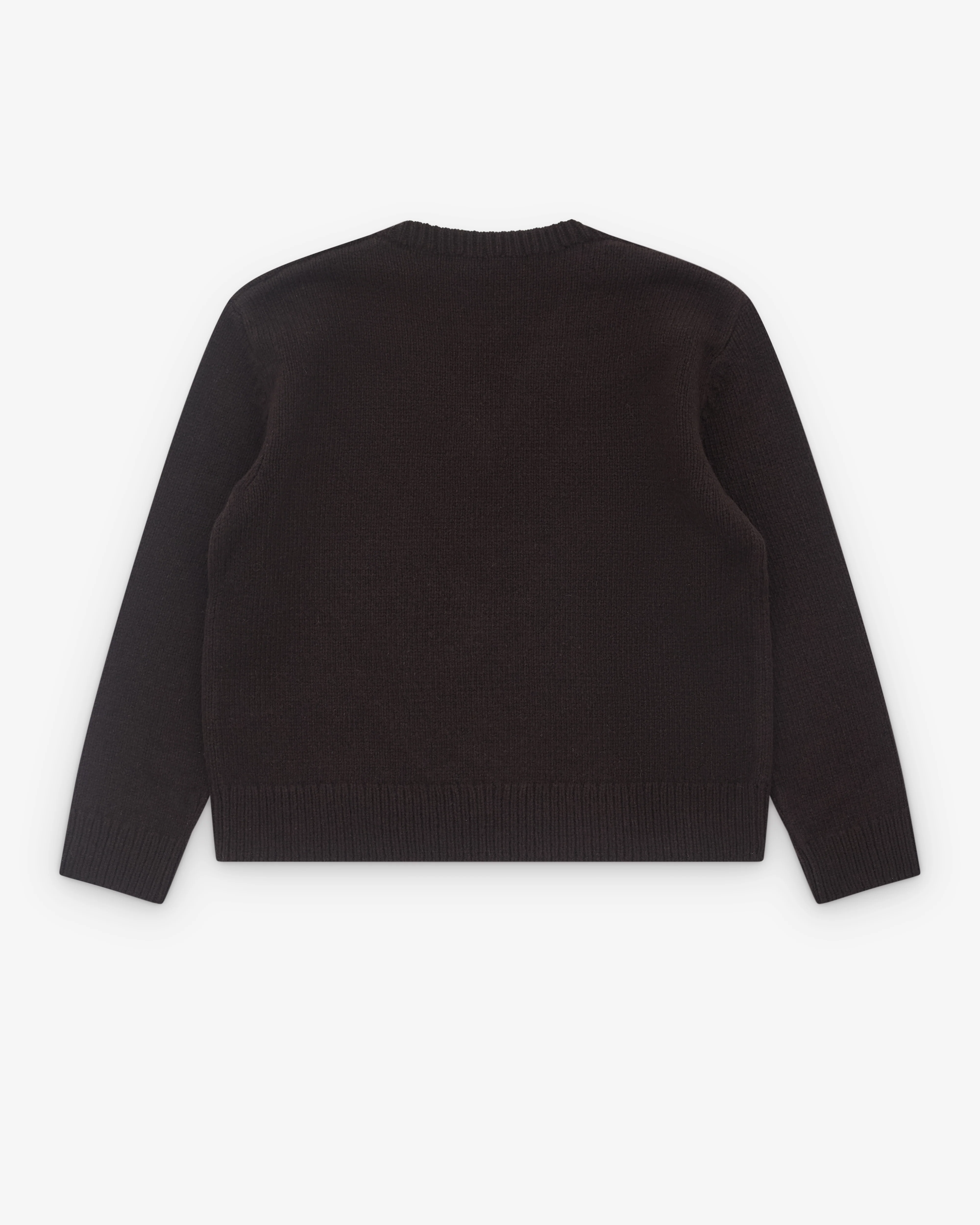 Dries Van Noten - Men’s V-Neck Sweater - (Dark Brown) - Image 2