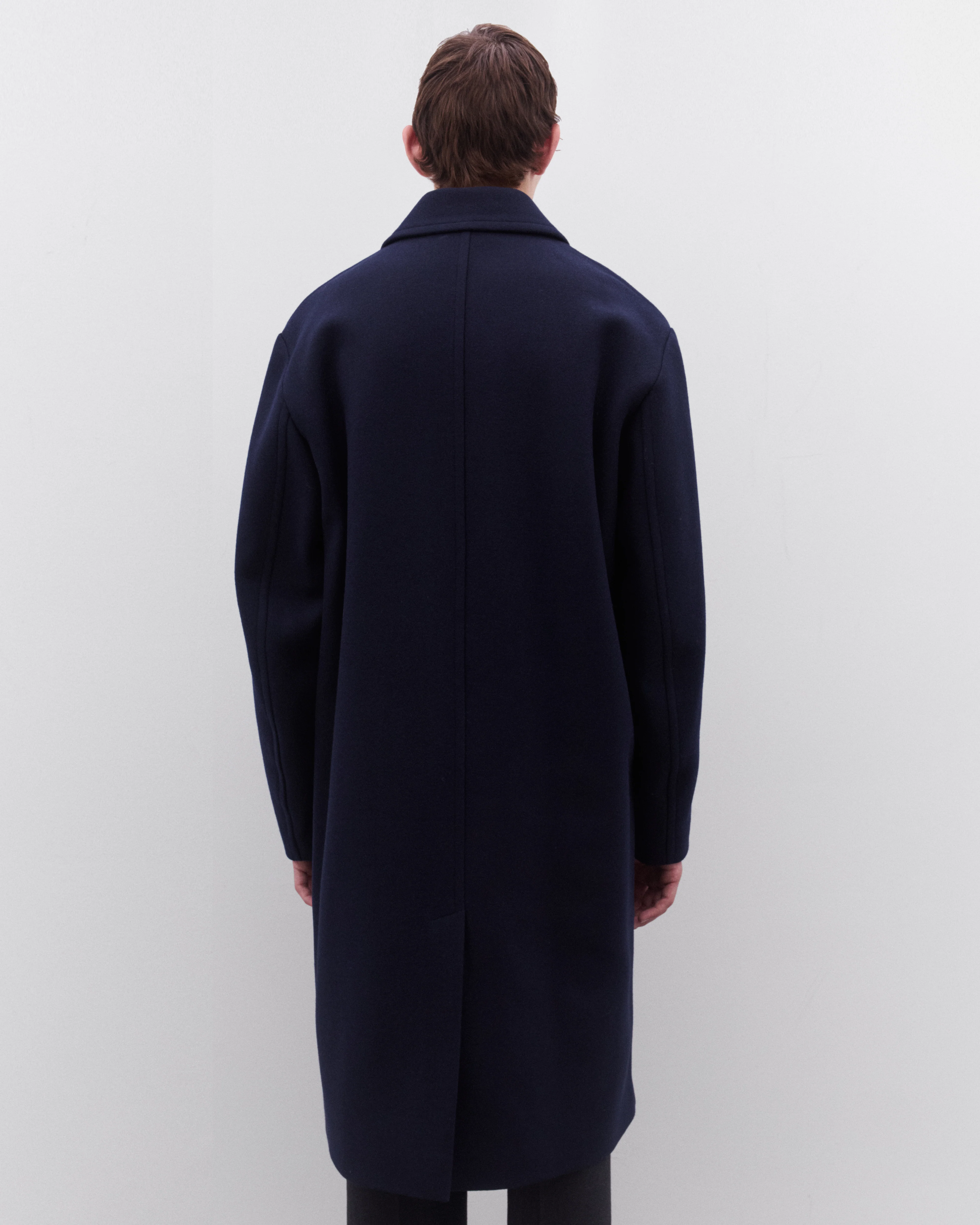 Dries Van Noten - Men’s Car Coat - (Navy) - Image 4