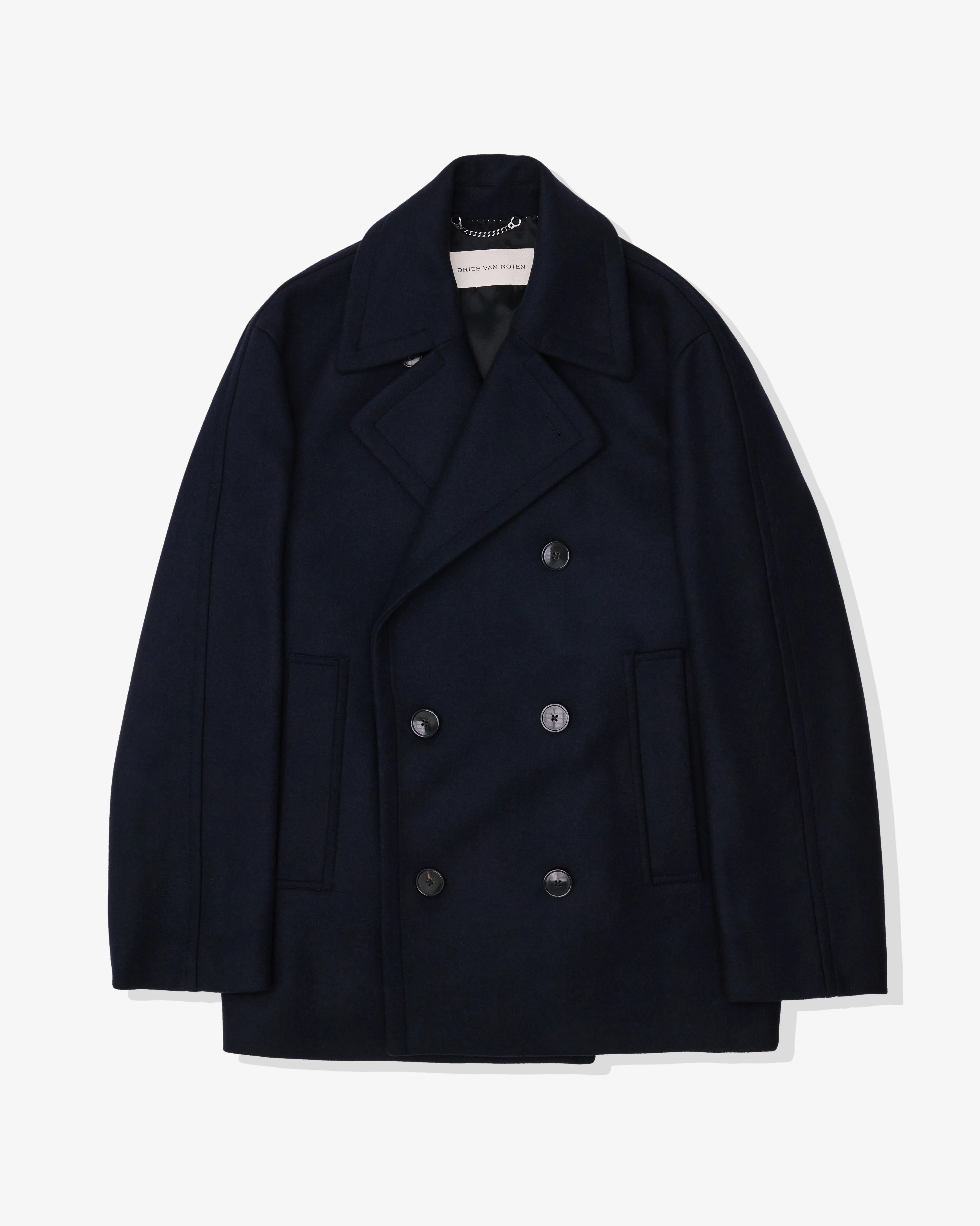 Dries Van Noten - Men’s Pea Coat - (Navy)