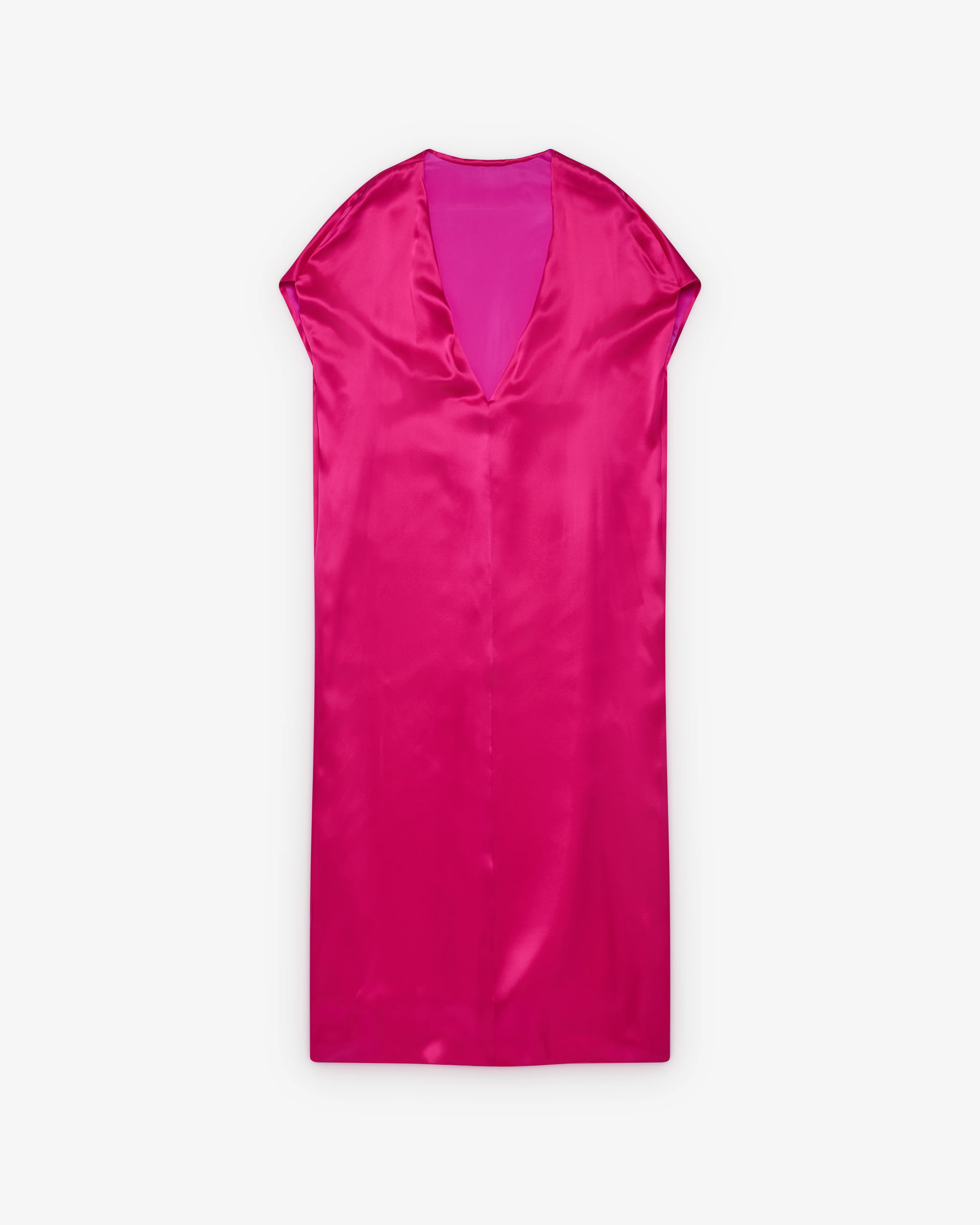 Dries Van Noten - Women's Silk Midi Dress - (Fuchsia) - Image 2