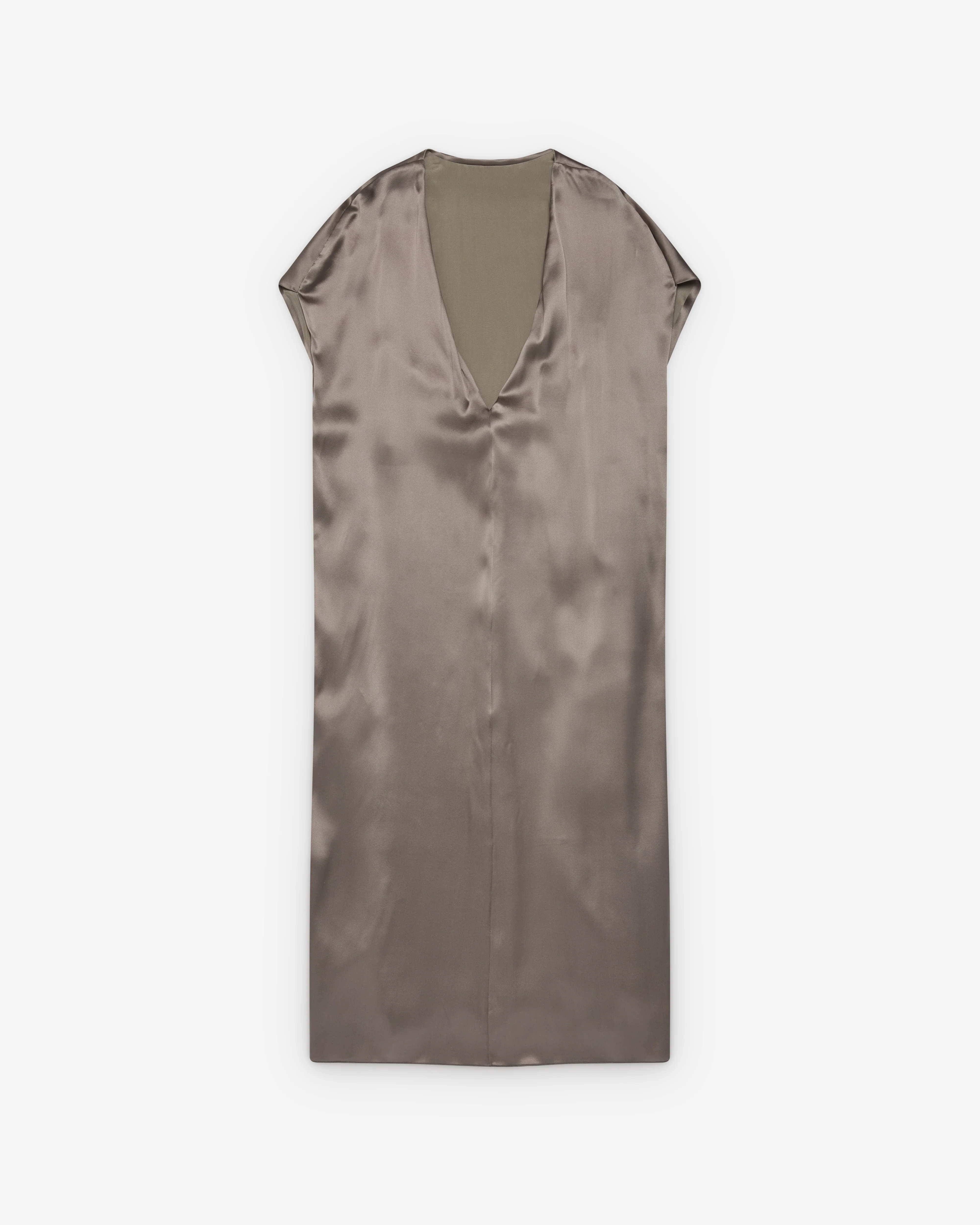 Dries Van Noten - Women's Silk Midi Dress - (Taupe) - Image 2