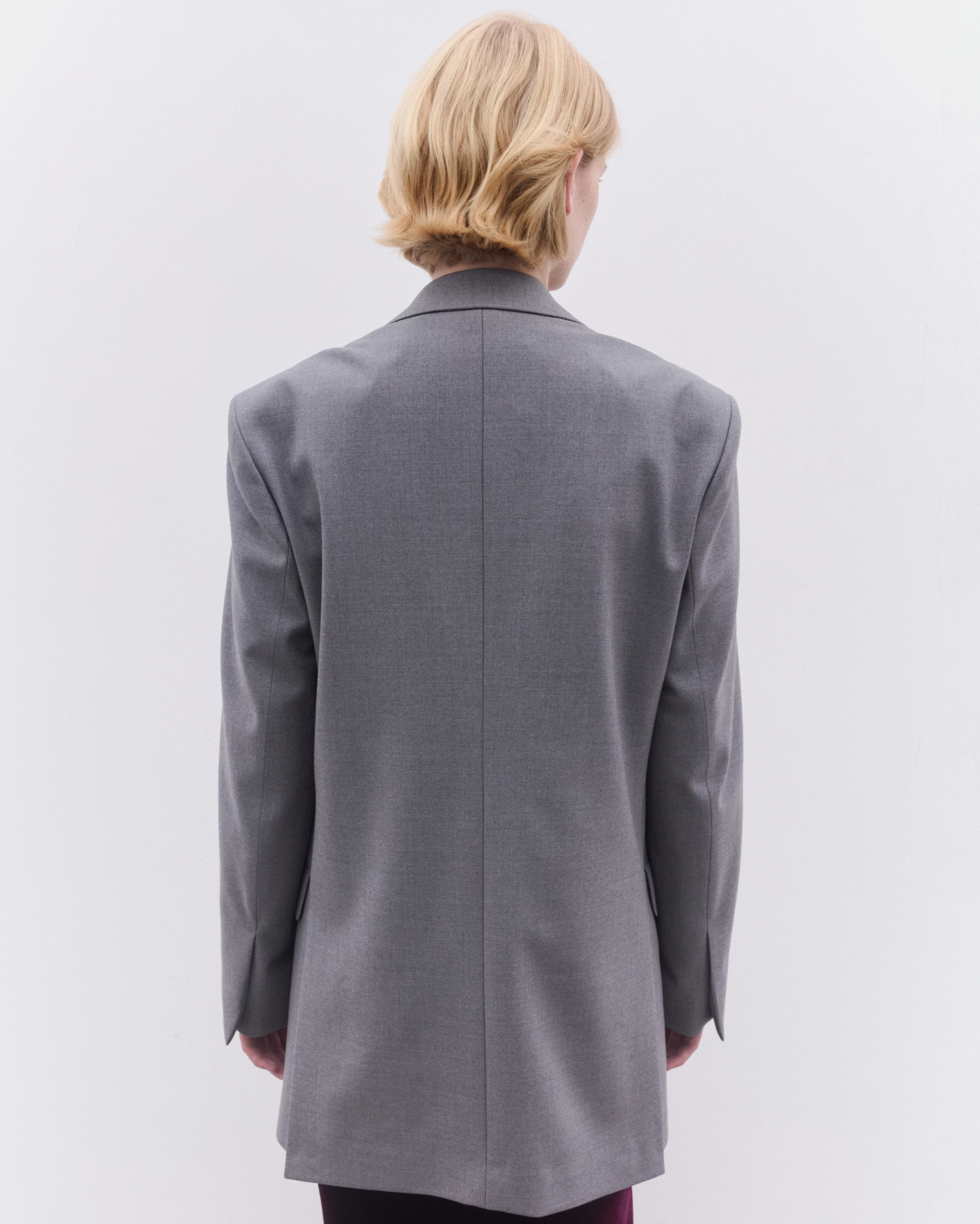 Dries Van Noten - Women’s Oversized Blazer - (Grey) - Image 5
