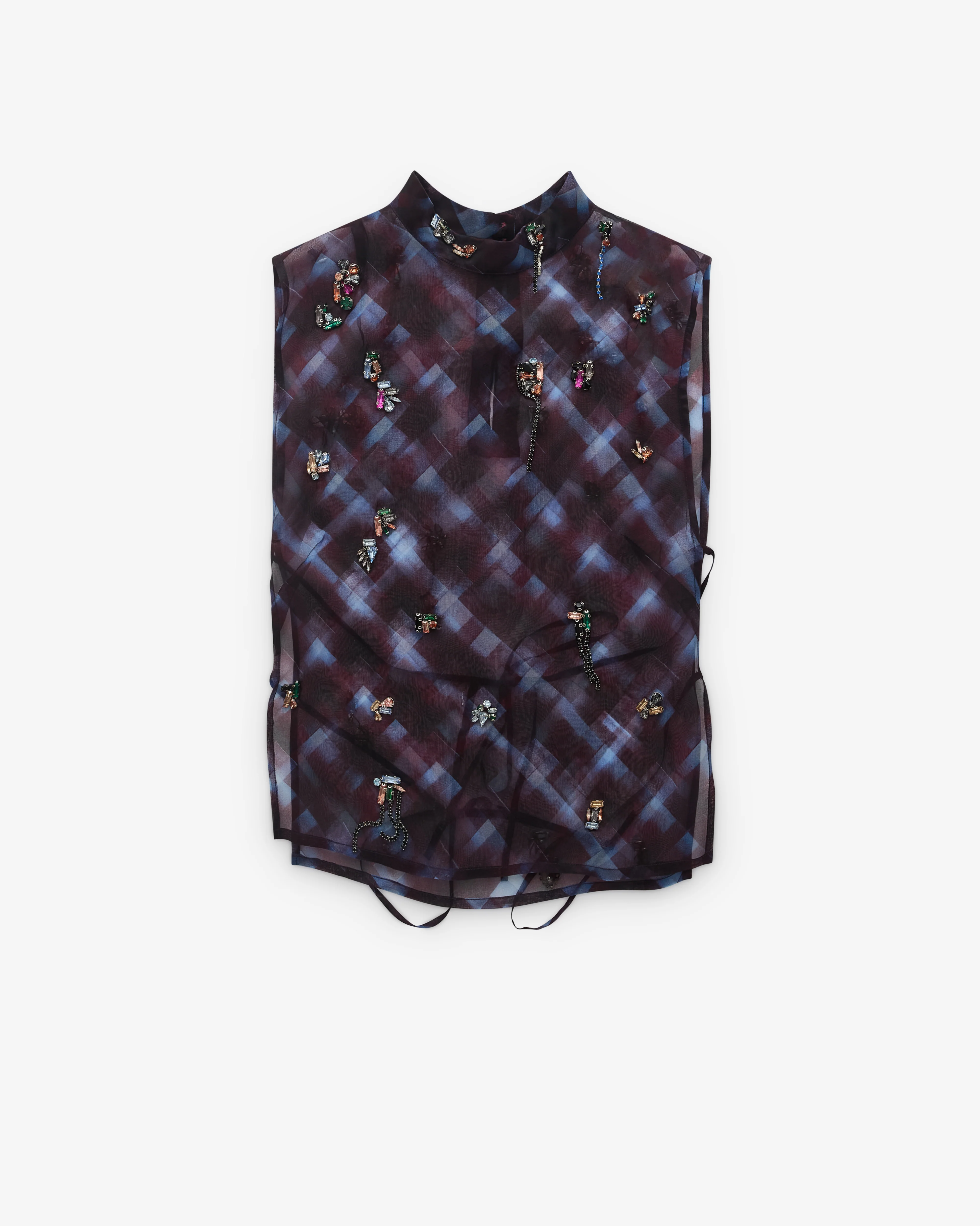 Dries Van Noten - Women’s Sleeveless Top - (Burgundy)