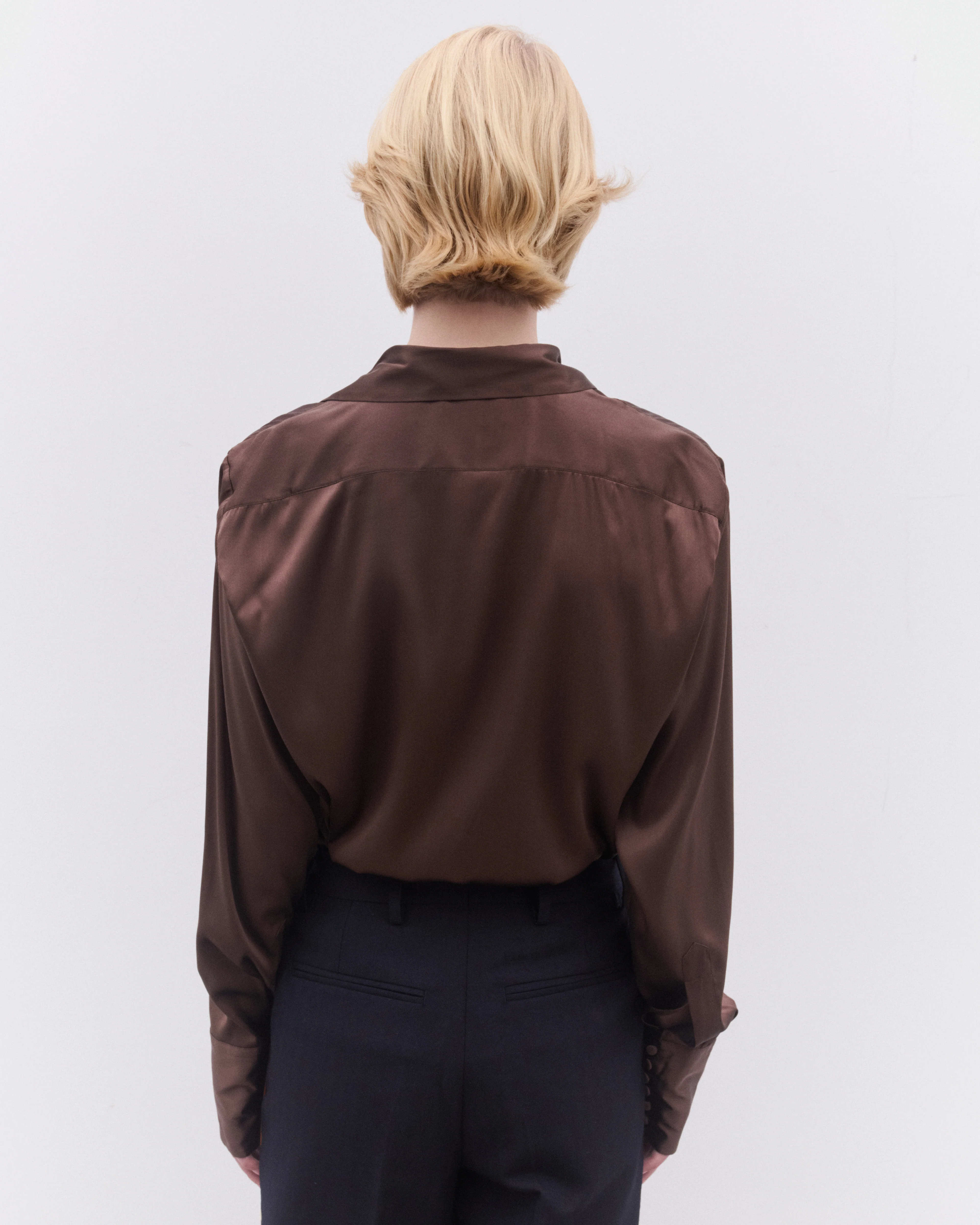 Dries Van Noten - Women’s Silk Shirt - (Brown) - Image 5