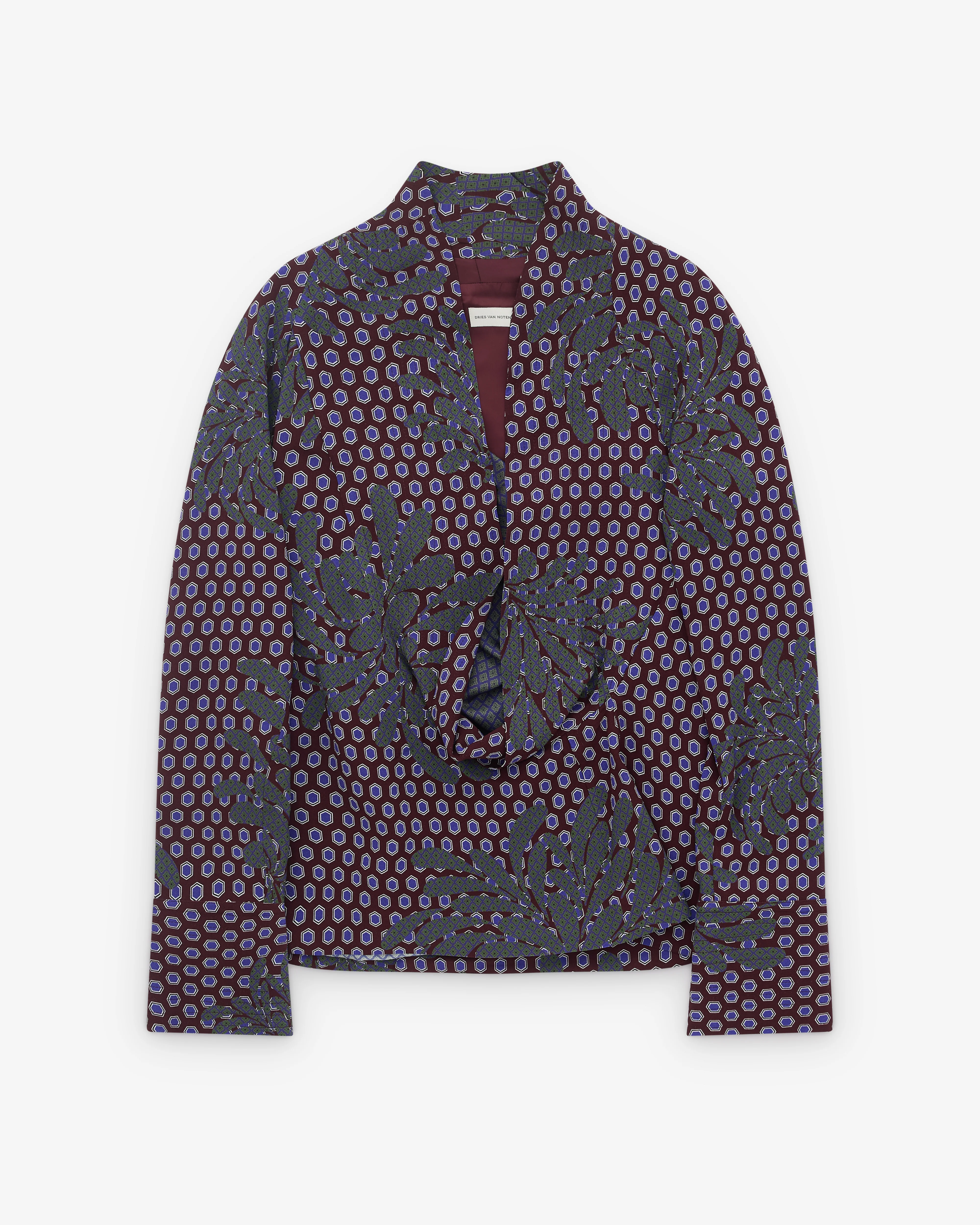 Dries Van Noten - Women’s Collarless Shirt - (Multi)