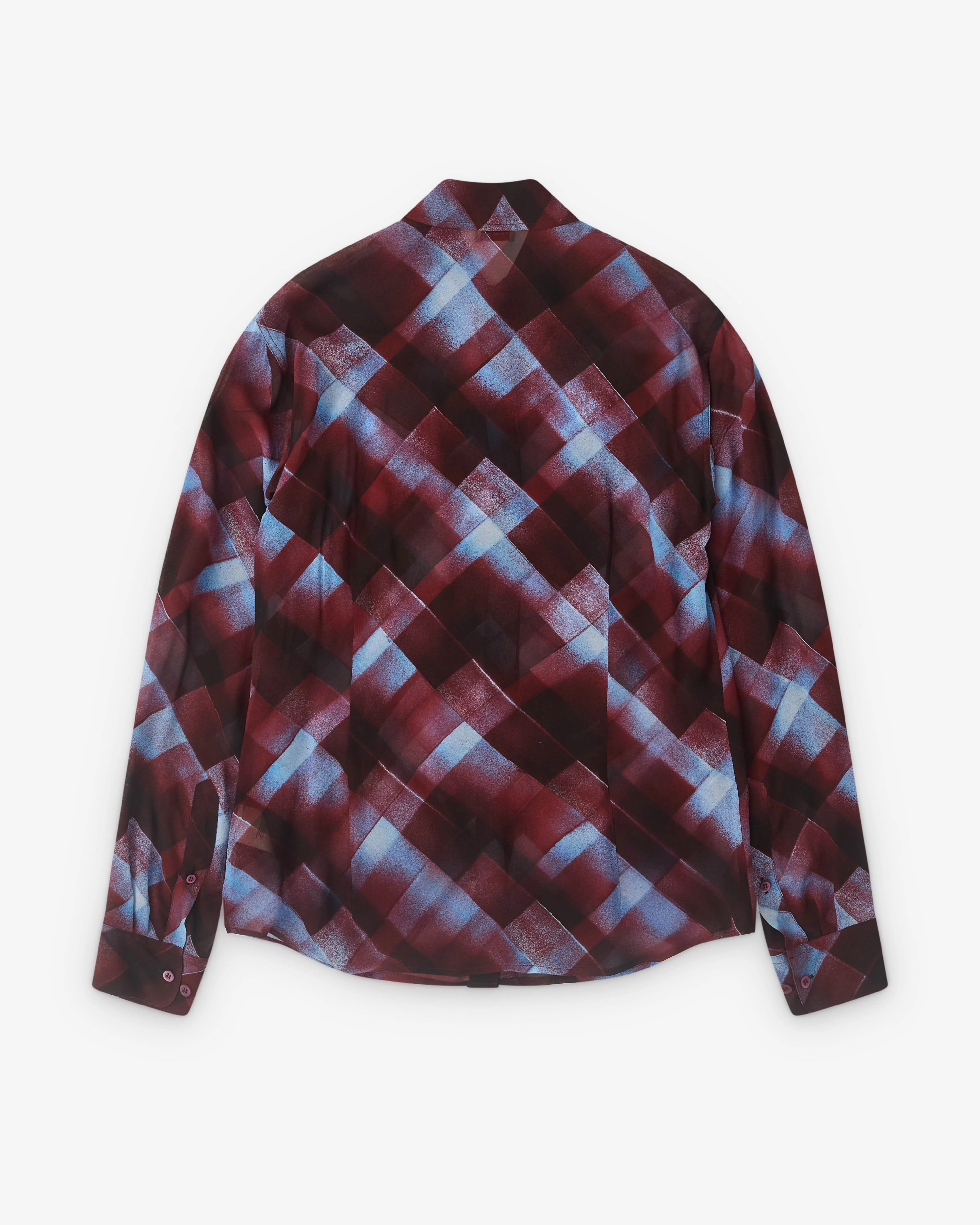 Dries Van Noten - Women’s Patterned Shirt - (Burgundy) - Image 2