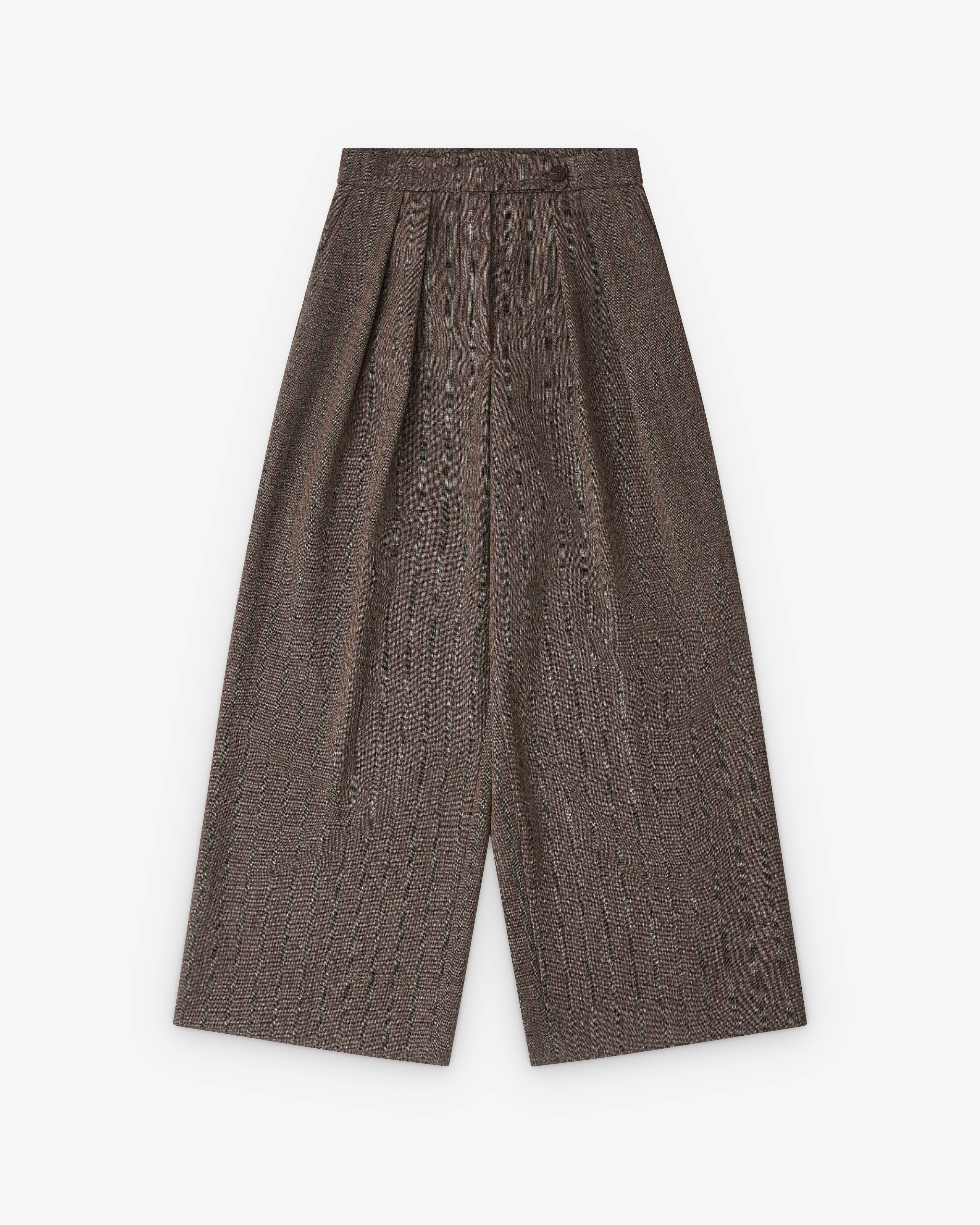 Dries Van Noten - Women’s Pleated Trousers - (Grey)