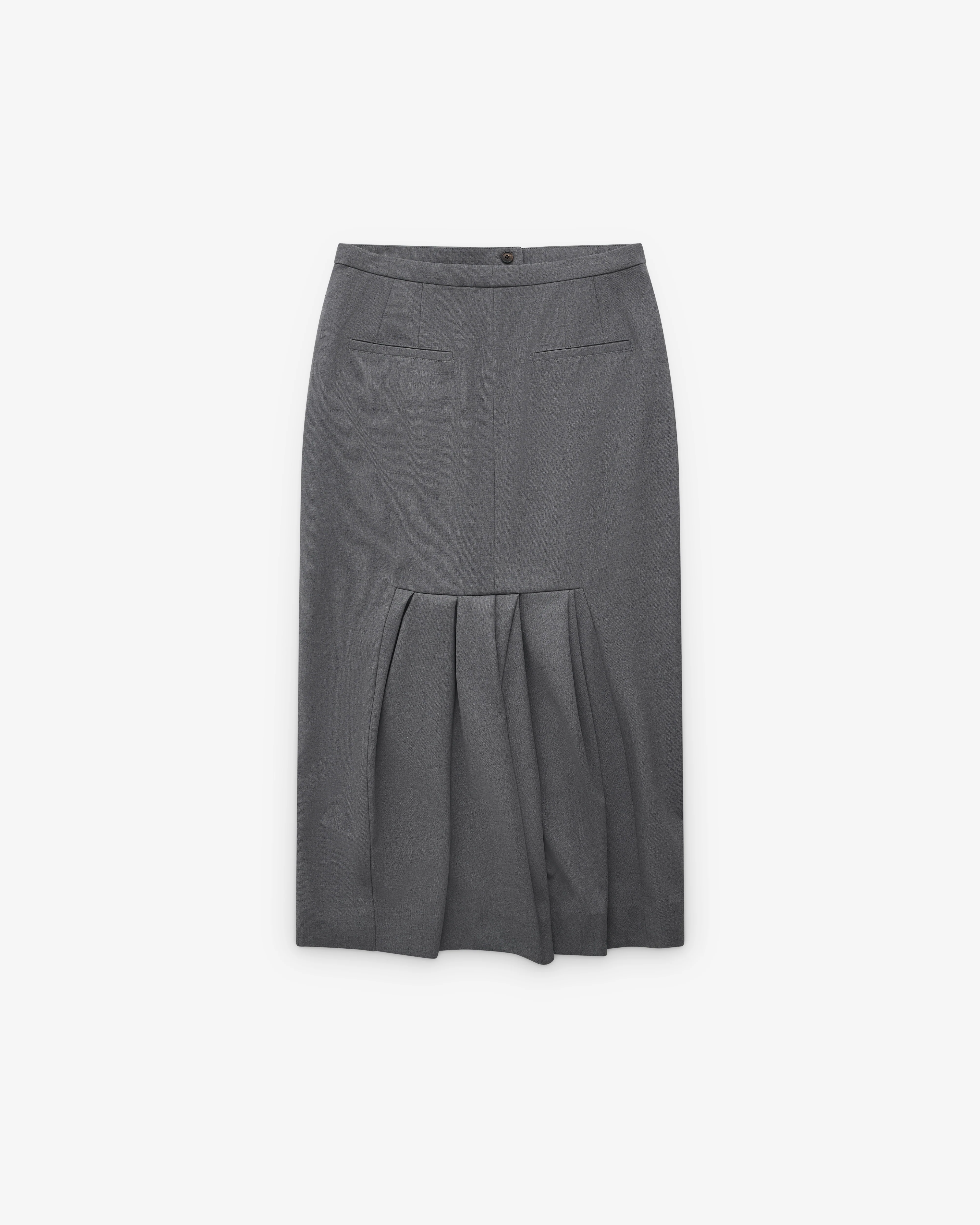 Dries Van Noten - Women’s Straight Skirt - (Grey) - Image 2