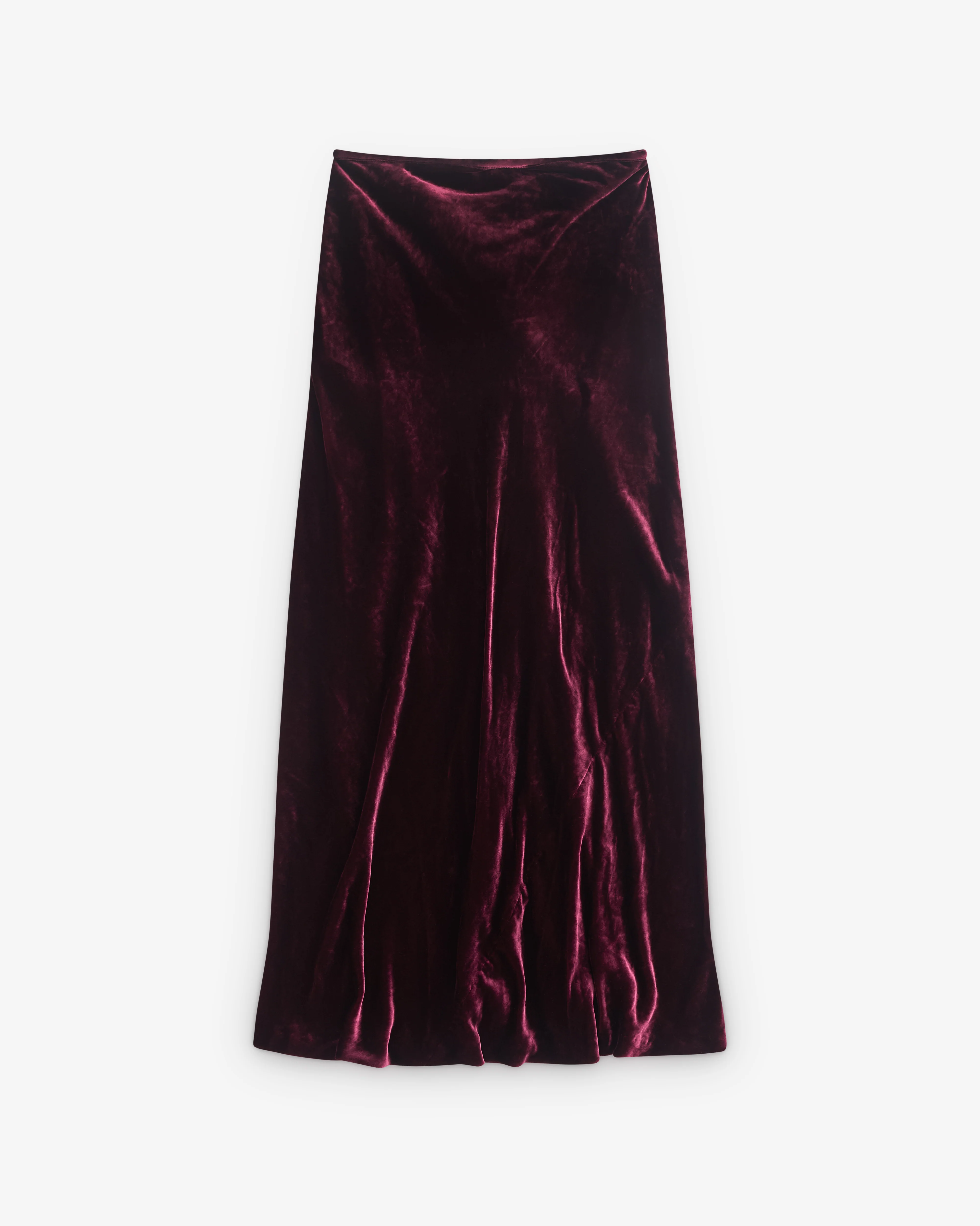 Dries Van Noten - Women’s Draped Velvet Skirt - (Violet) - Image 2
