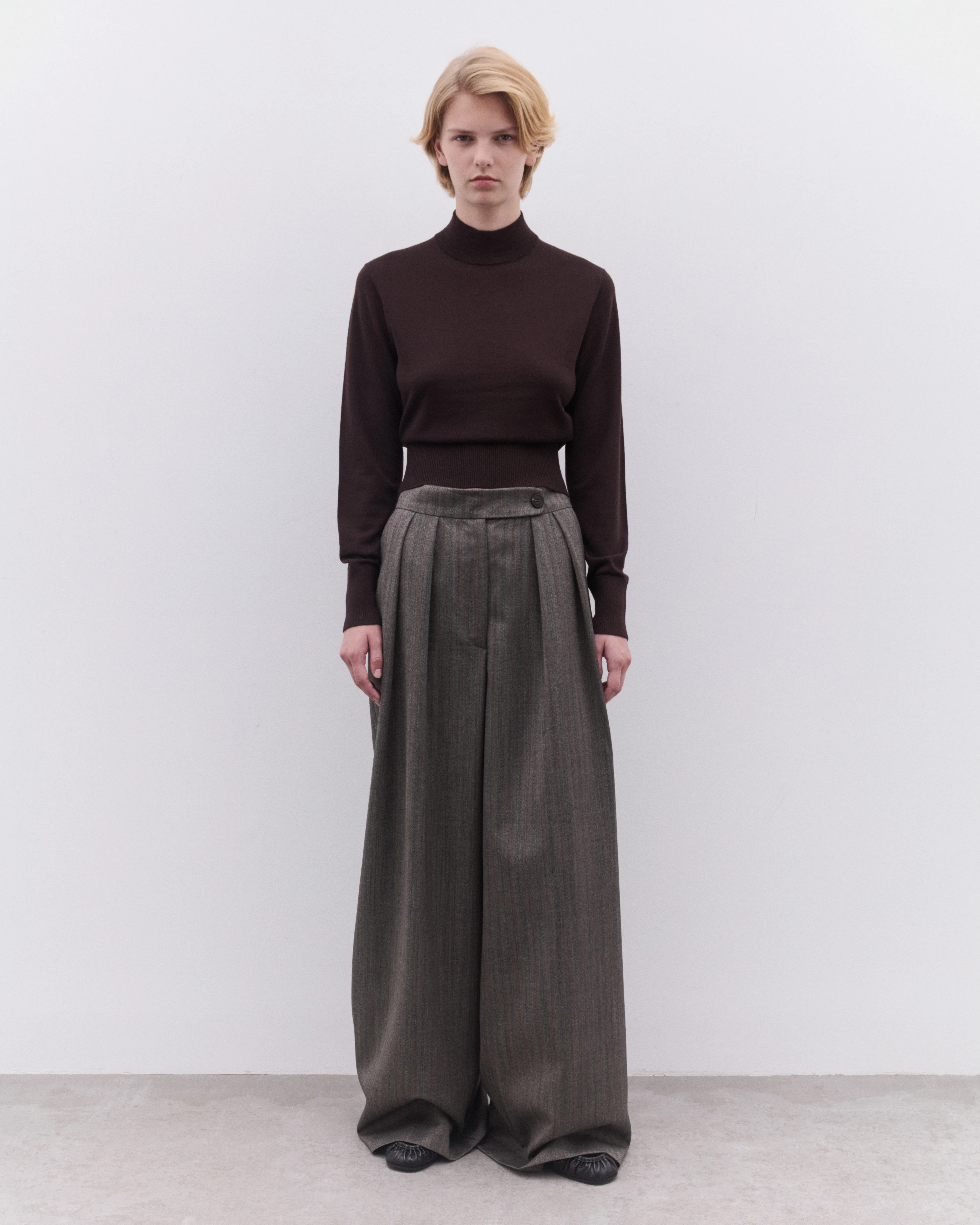 Dries Van Noten - Women’s Merino Wool Sweater - (Dark Brown) - Image 6