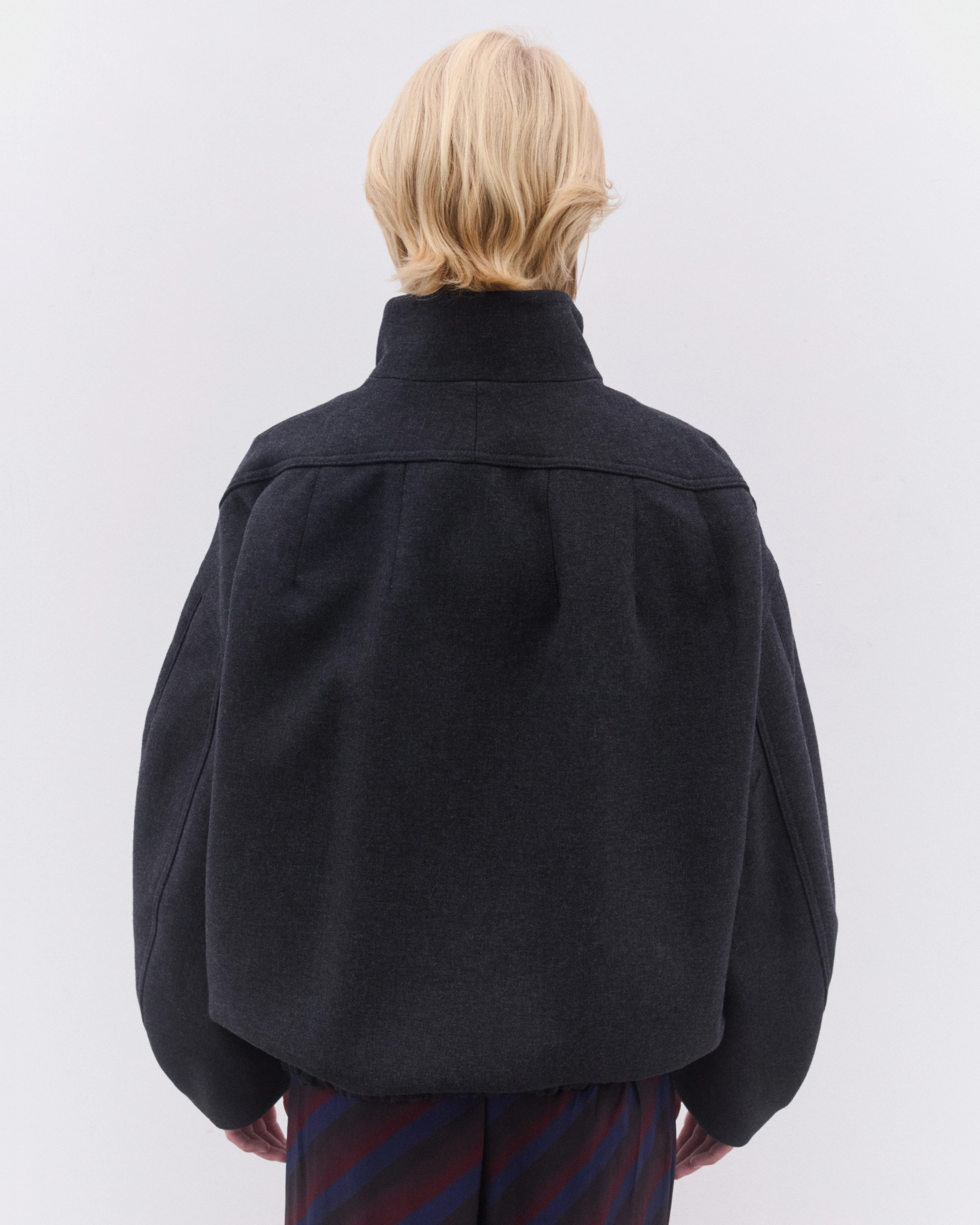 Dries Van Noten - Women’s Loose Fit Jacket - (Charcoal) - Image 5