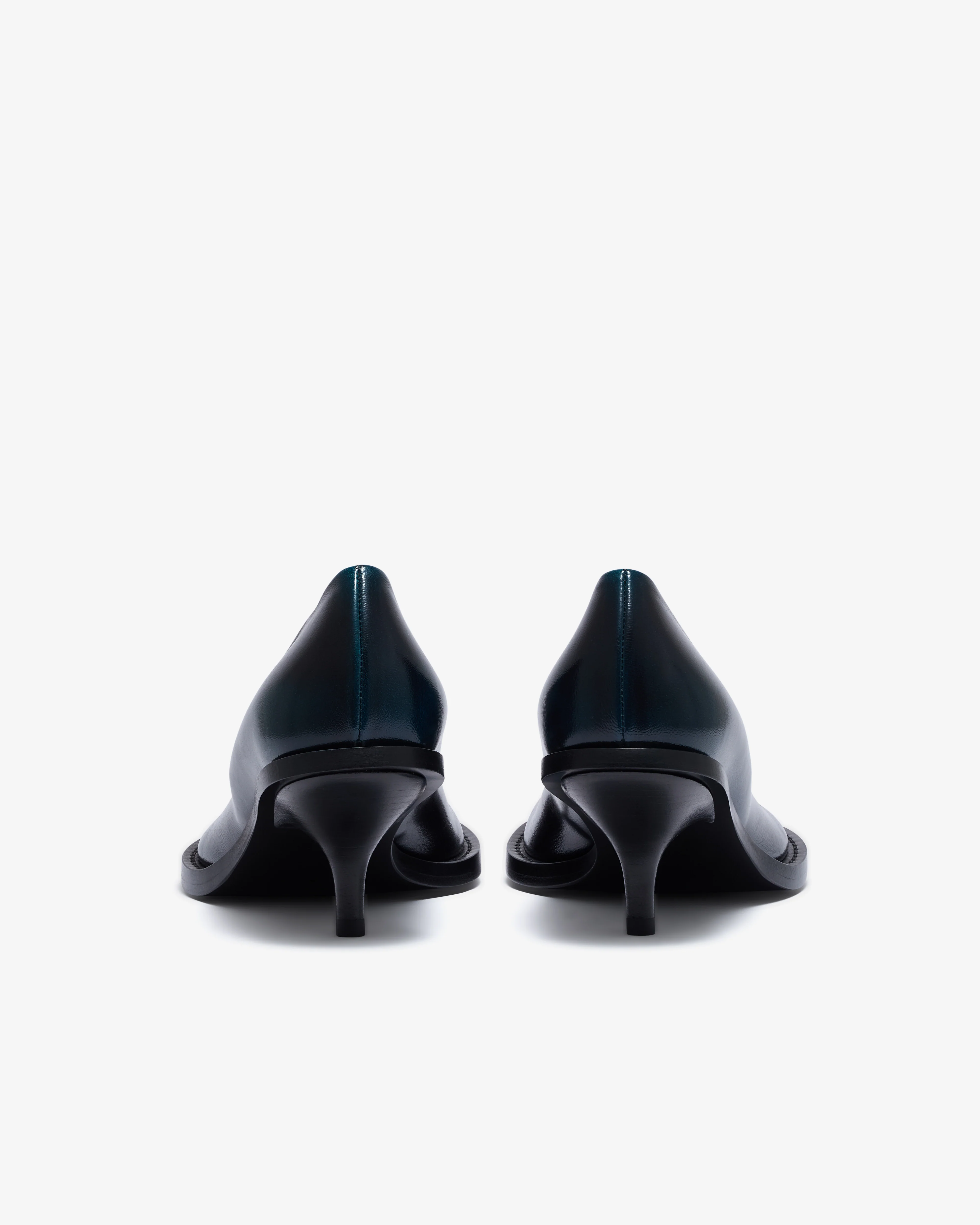 Dries Van Noten - Women’s Leather Pumps - (Turquoise) - Image 4