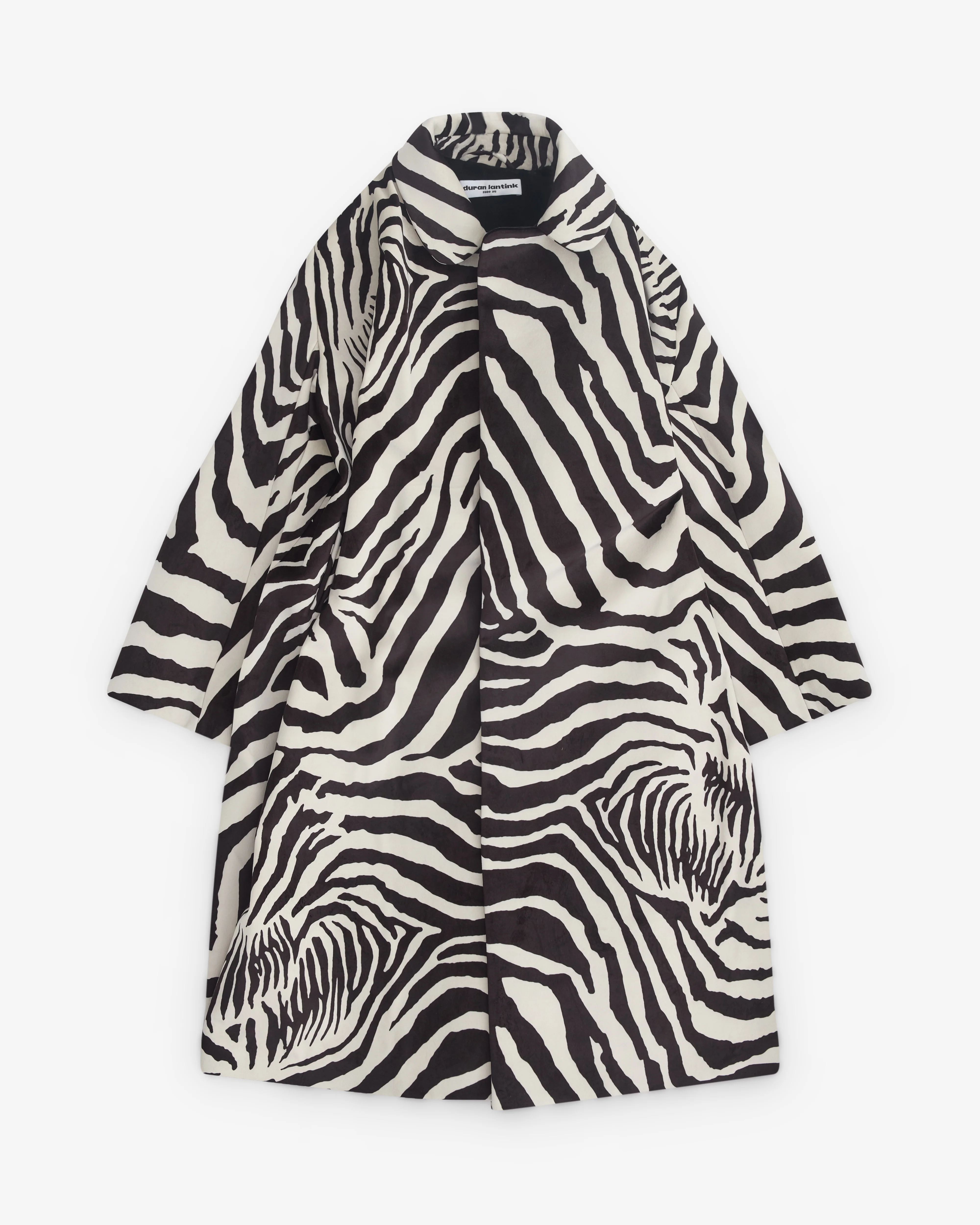 Duran Lantink - Women's Sculptured Oversized Coat - (Black/White)