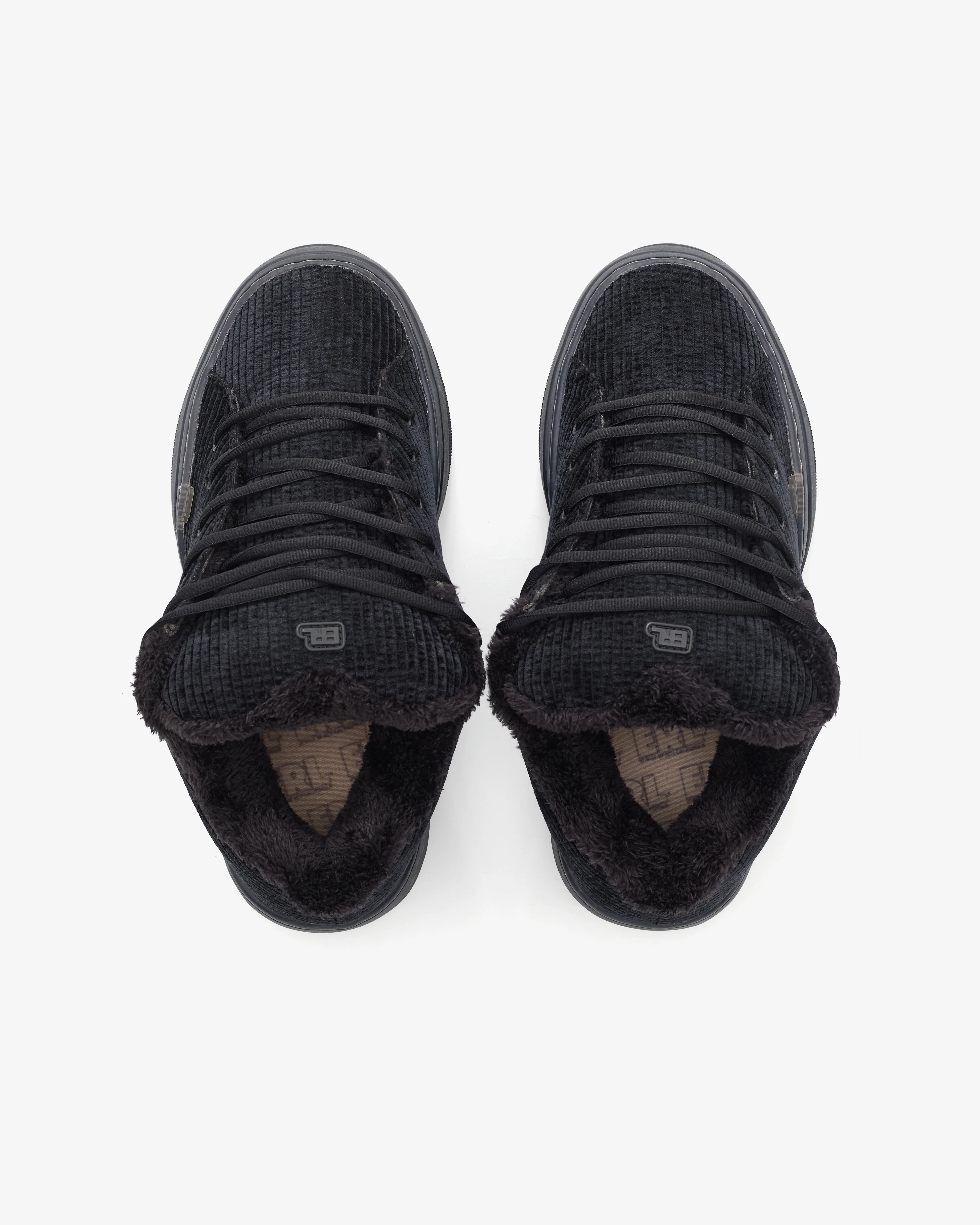 Erl - Corduroy Vamp Sneakers - (Pirate Black) - Image 5