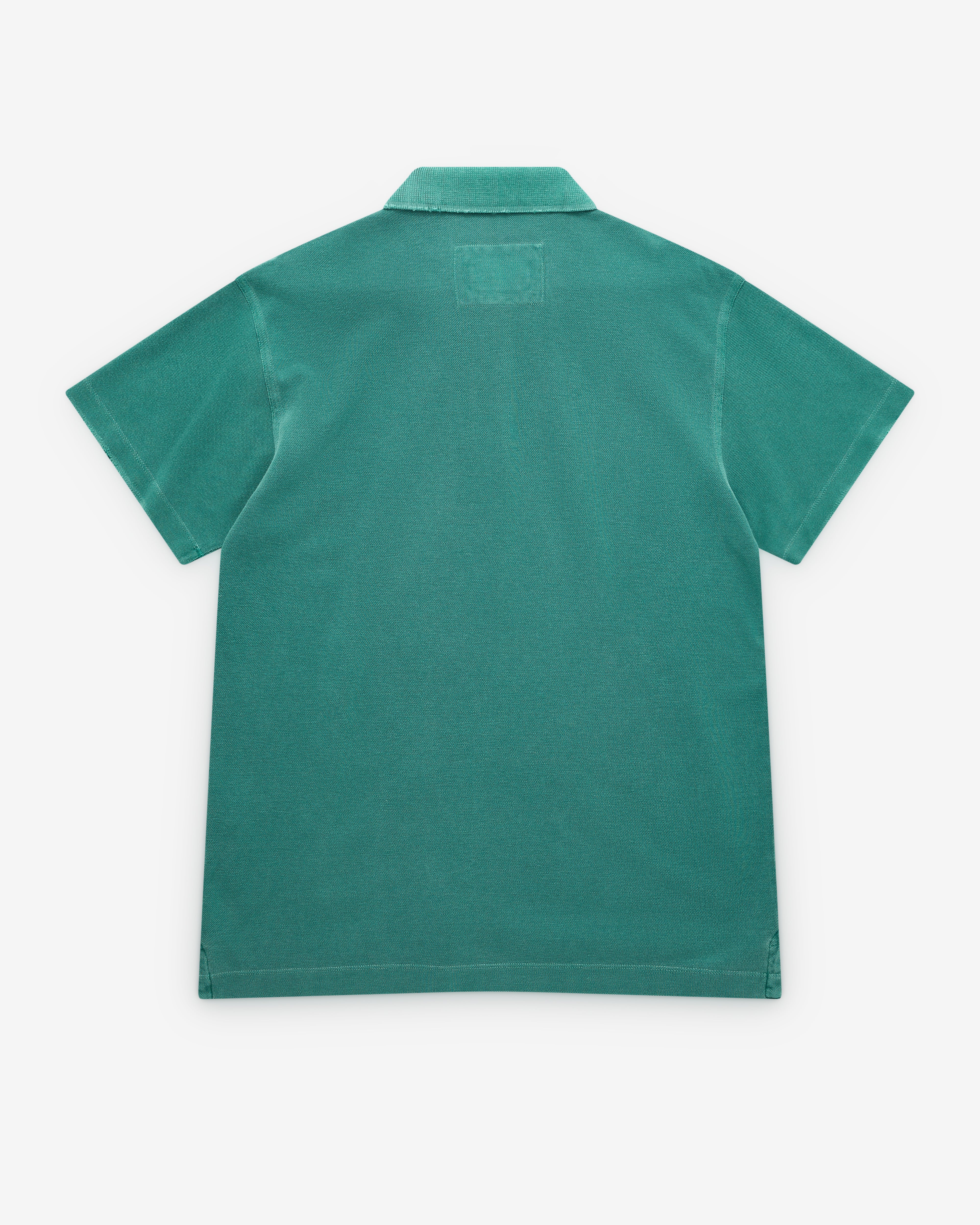 Erl - Polo T-Shirt - (Green) - Image 2