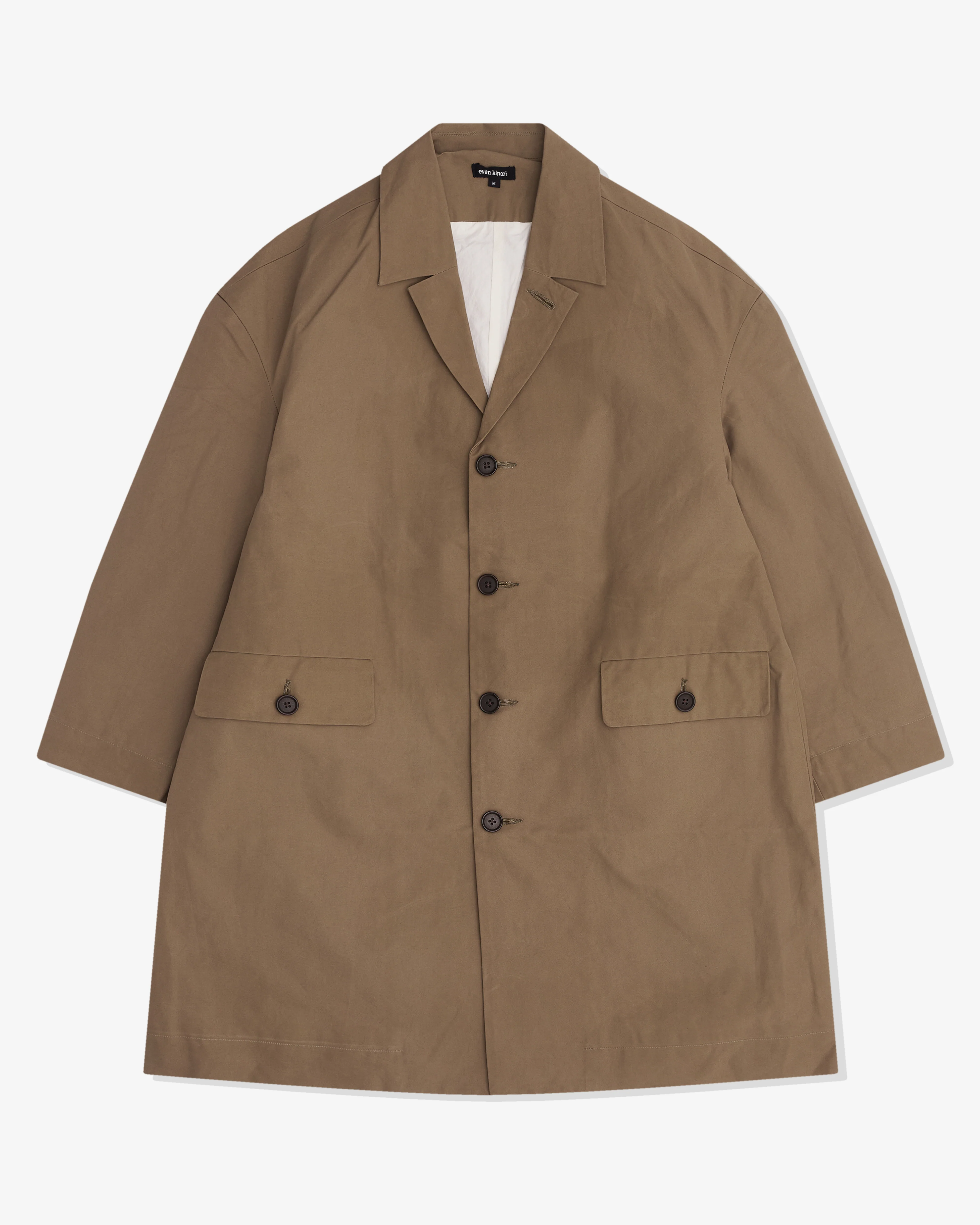 Evan Kinori - Men’s Coat - (Dark Khaki)