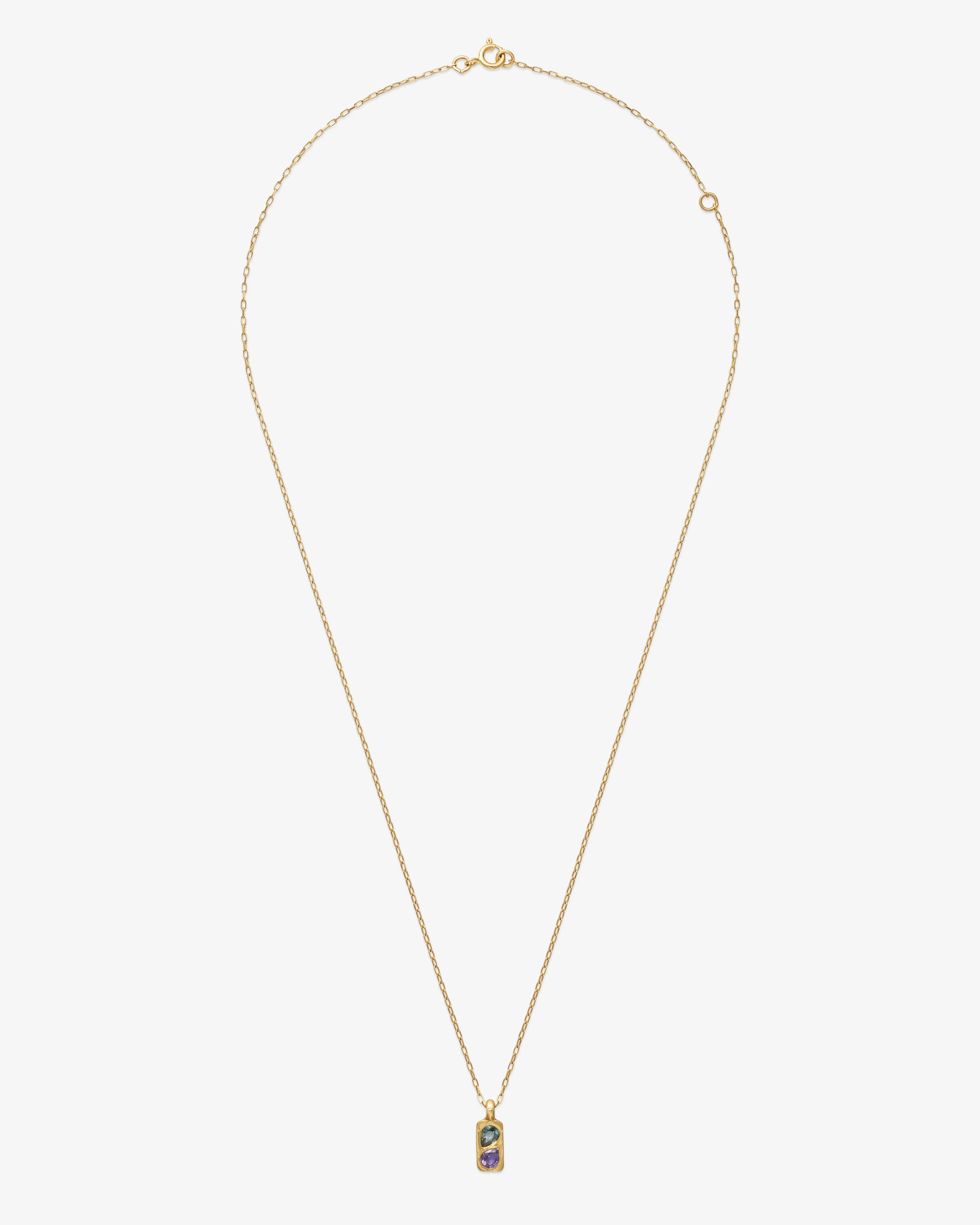 Fraser Hamilton - Two Gem Necklace - (Yellow Gold)