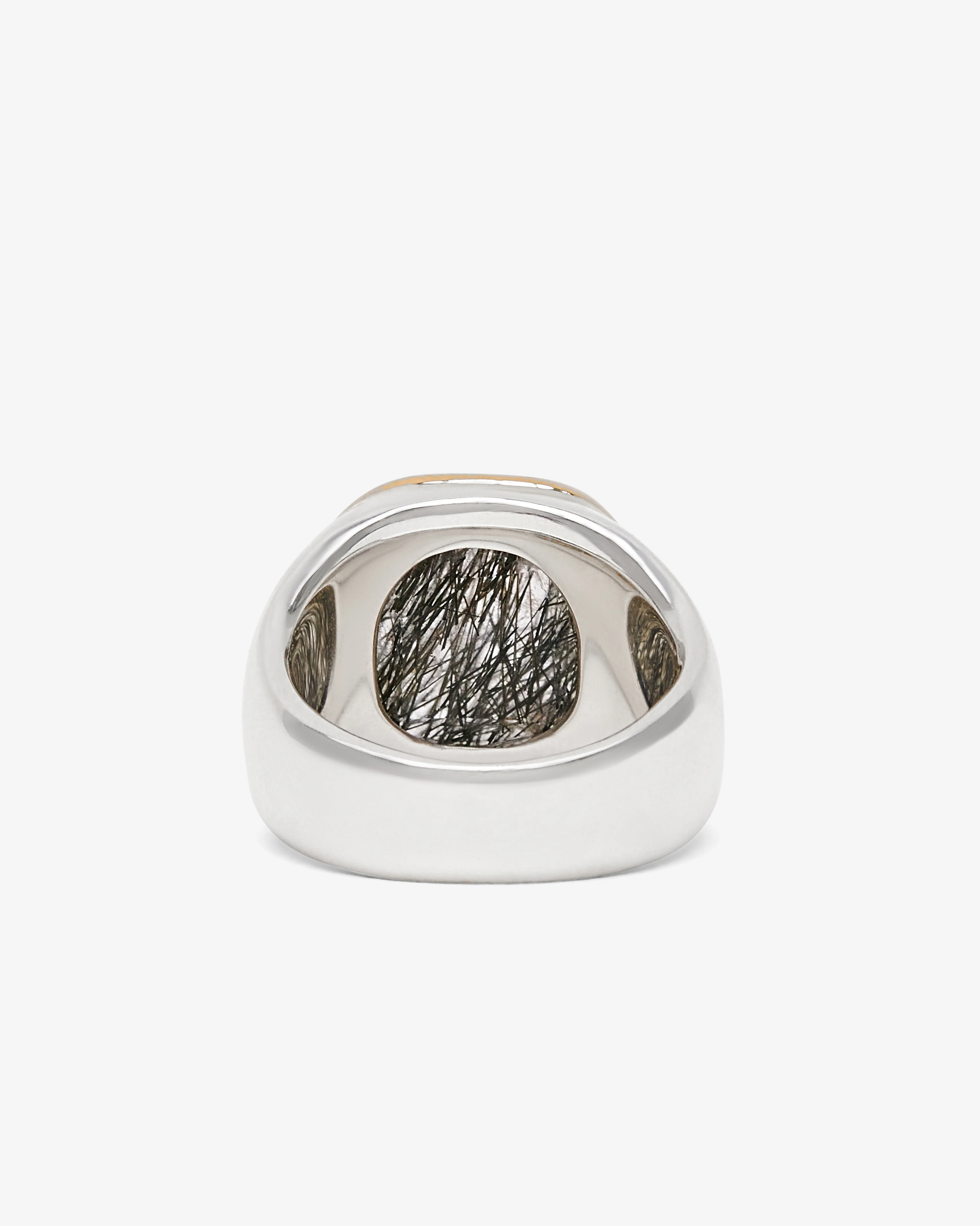 Frederick Grove  - Tourmalated Quartz Ring -  (Silver/Gold) - Image 3