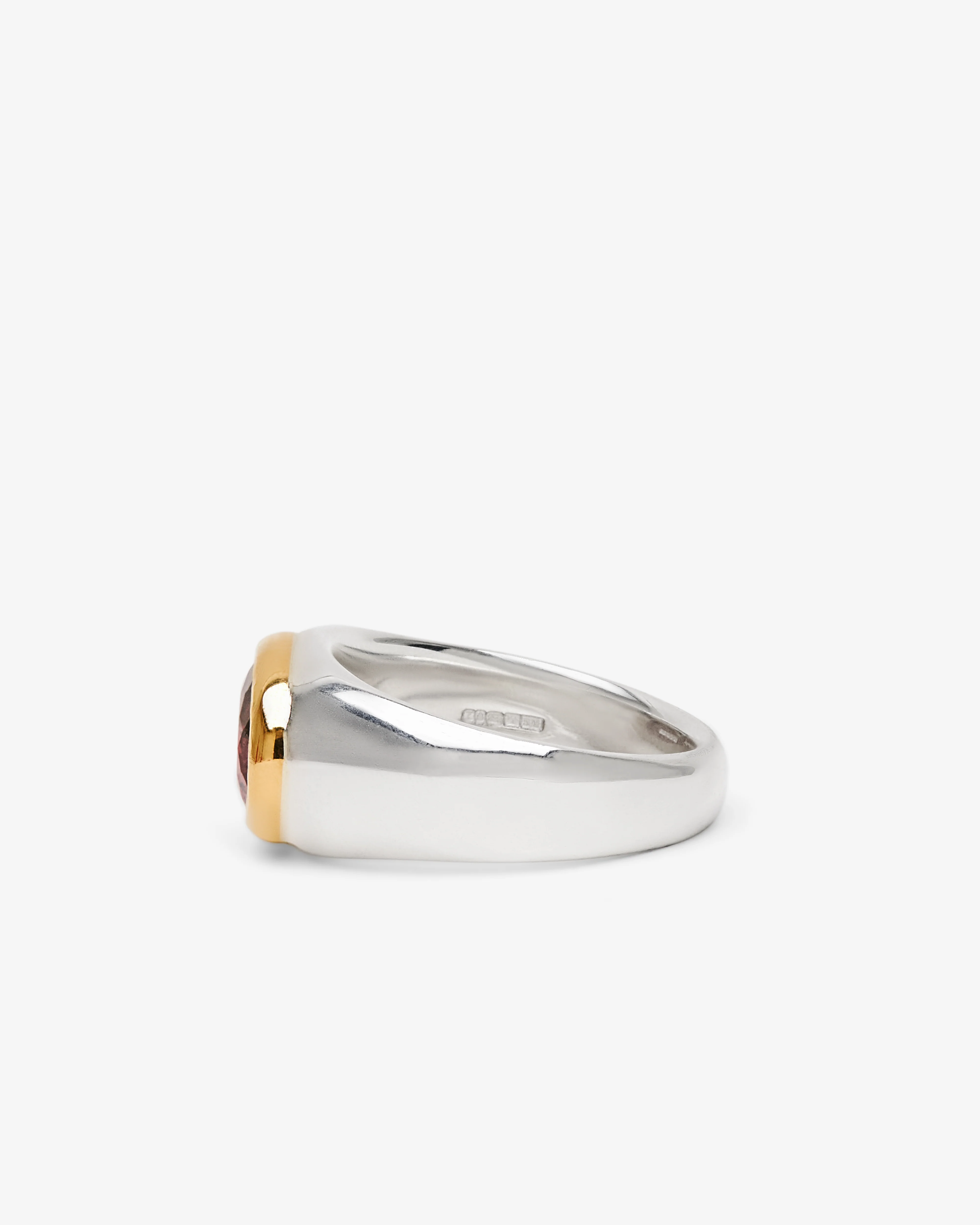Frederick Grove - Bi-Colour Tourmaline Ring - (Silver/Gold) - Image 2