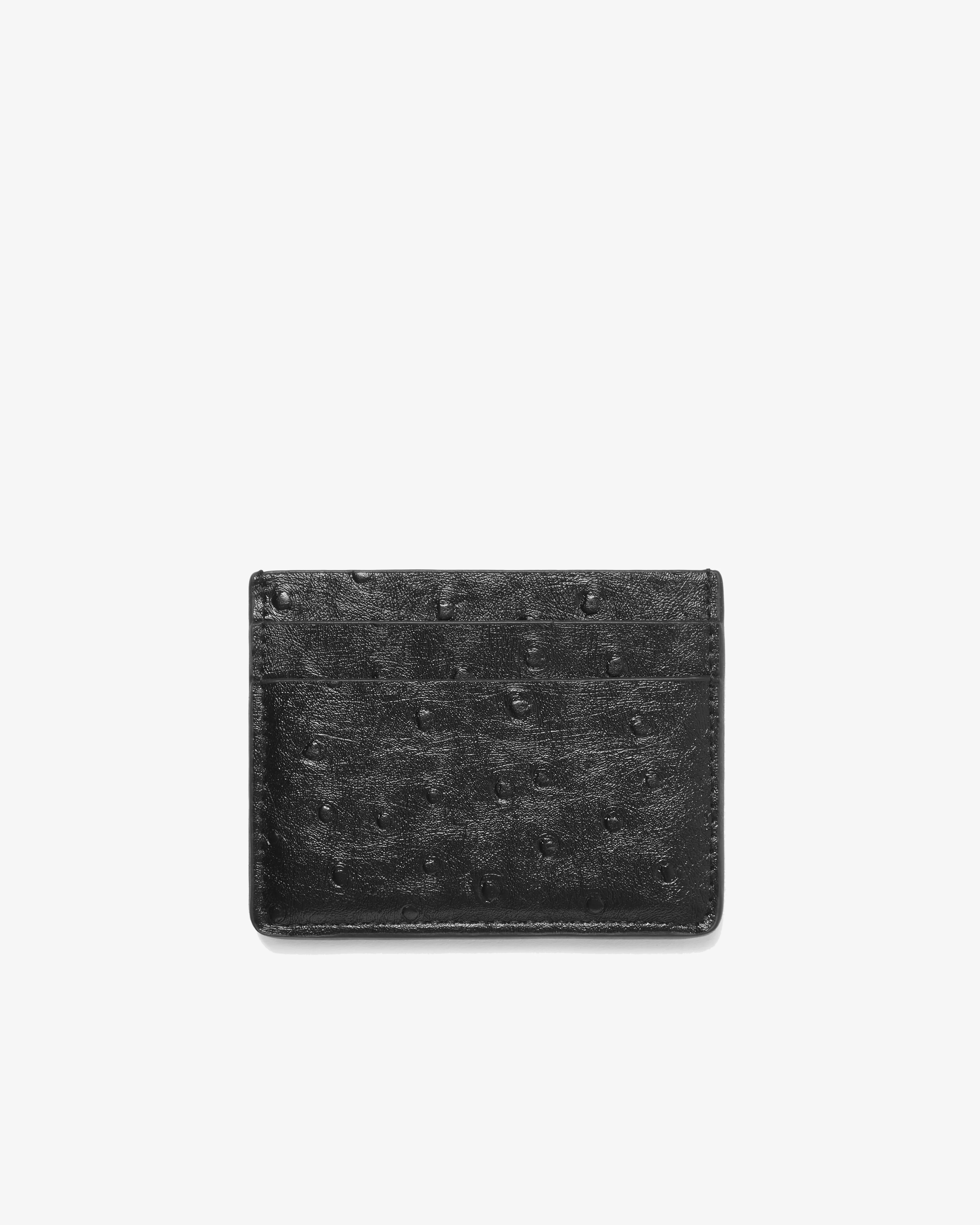 Fugazi - Men’s Debt Collector Card Holder - (Black Ostrich) - Image 2