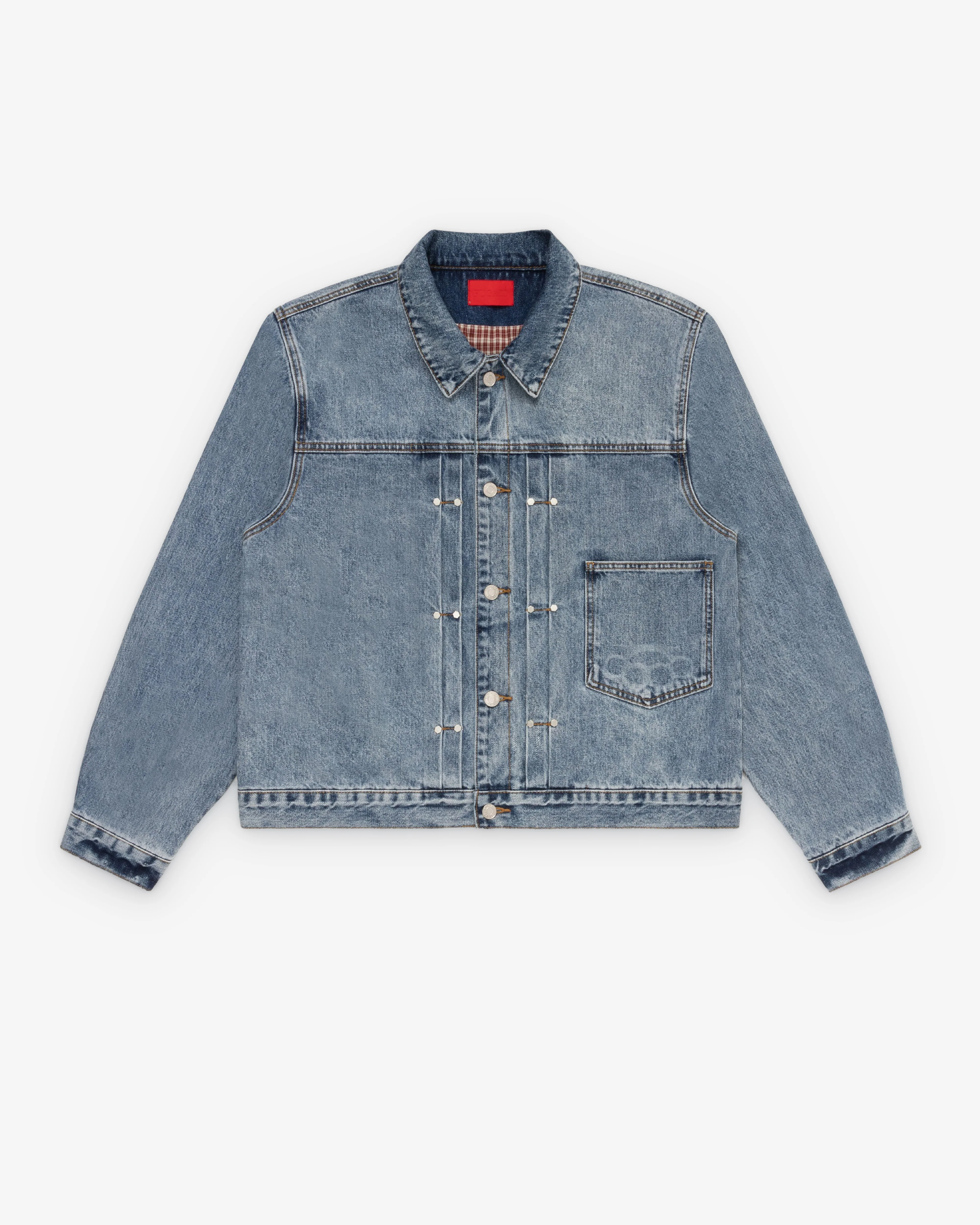 Fugazi - Men's Novelty Denim Jacket - (Light Wash)
