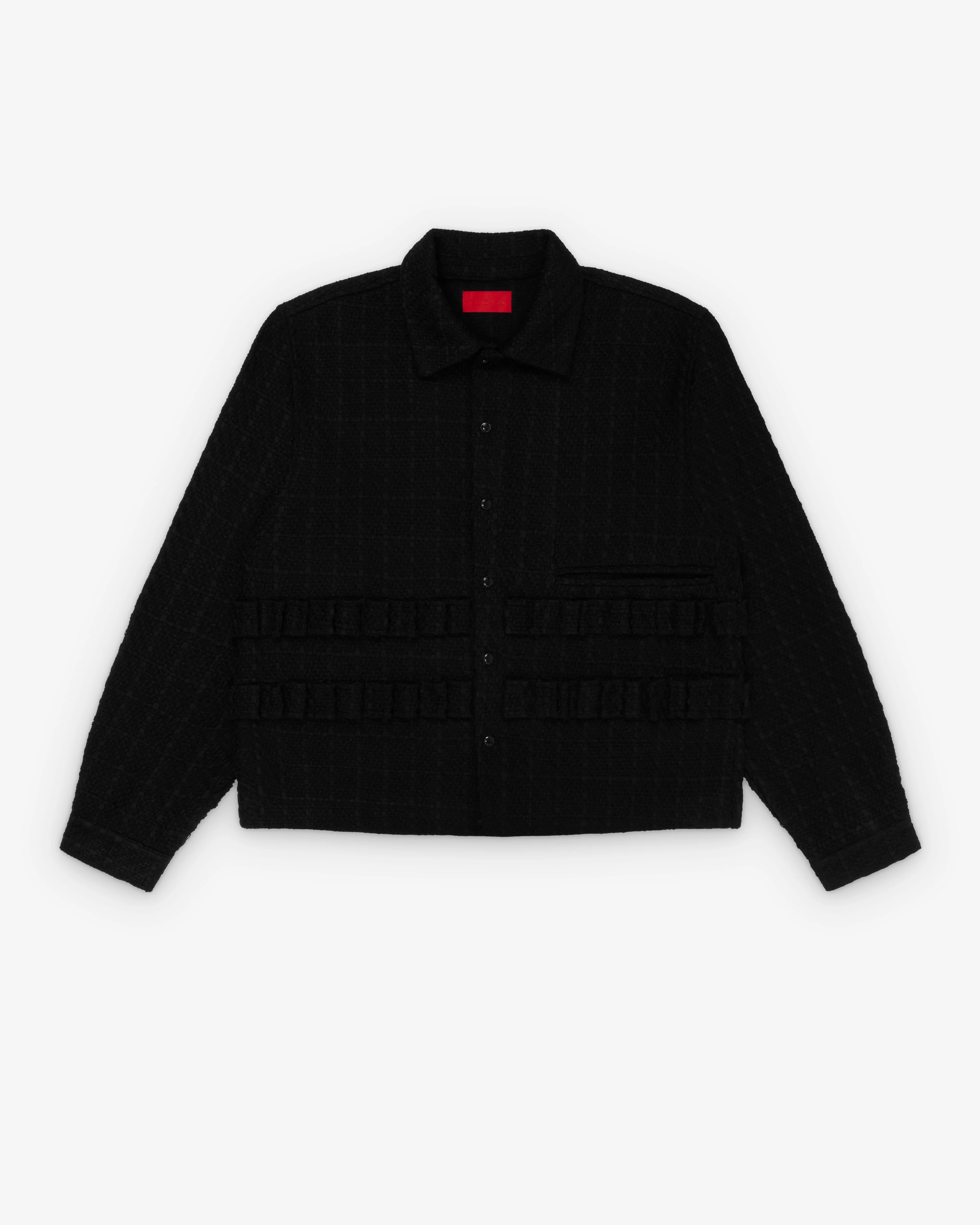 Fugazi - Men's Shotgun Tweed Shirt - (Black)