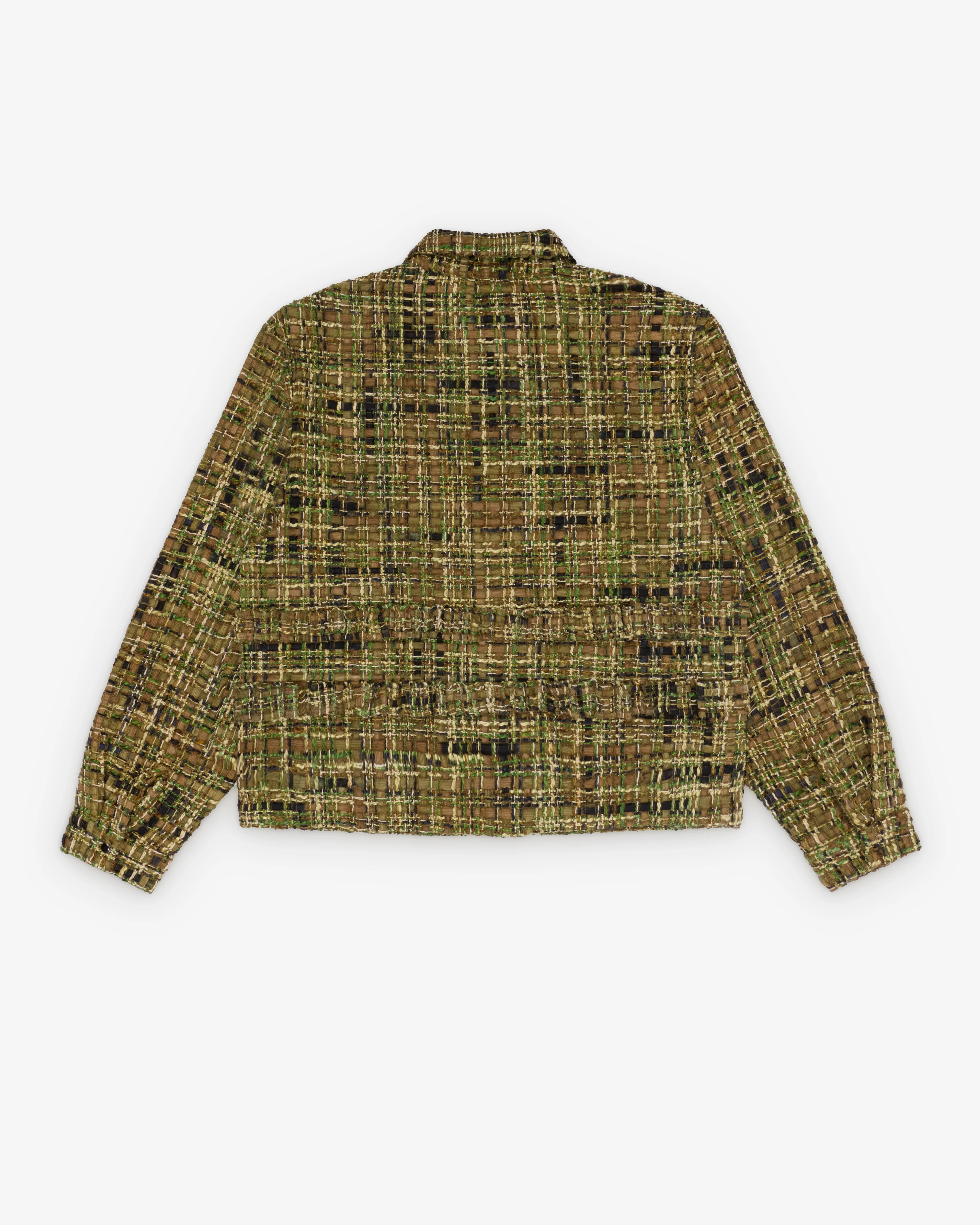 Fugazi - Men's Shotgun Tweed Shirt - (Olive) - Image 2