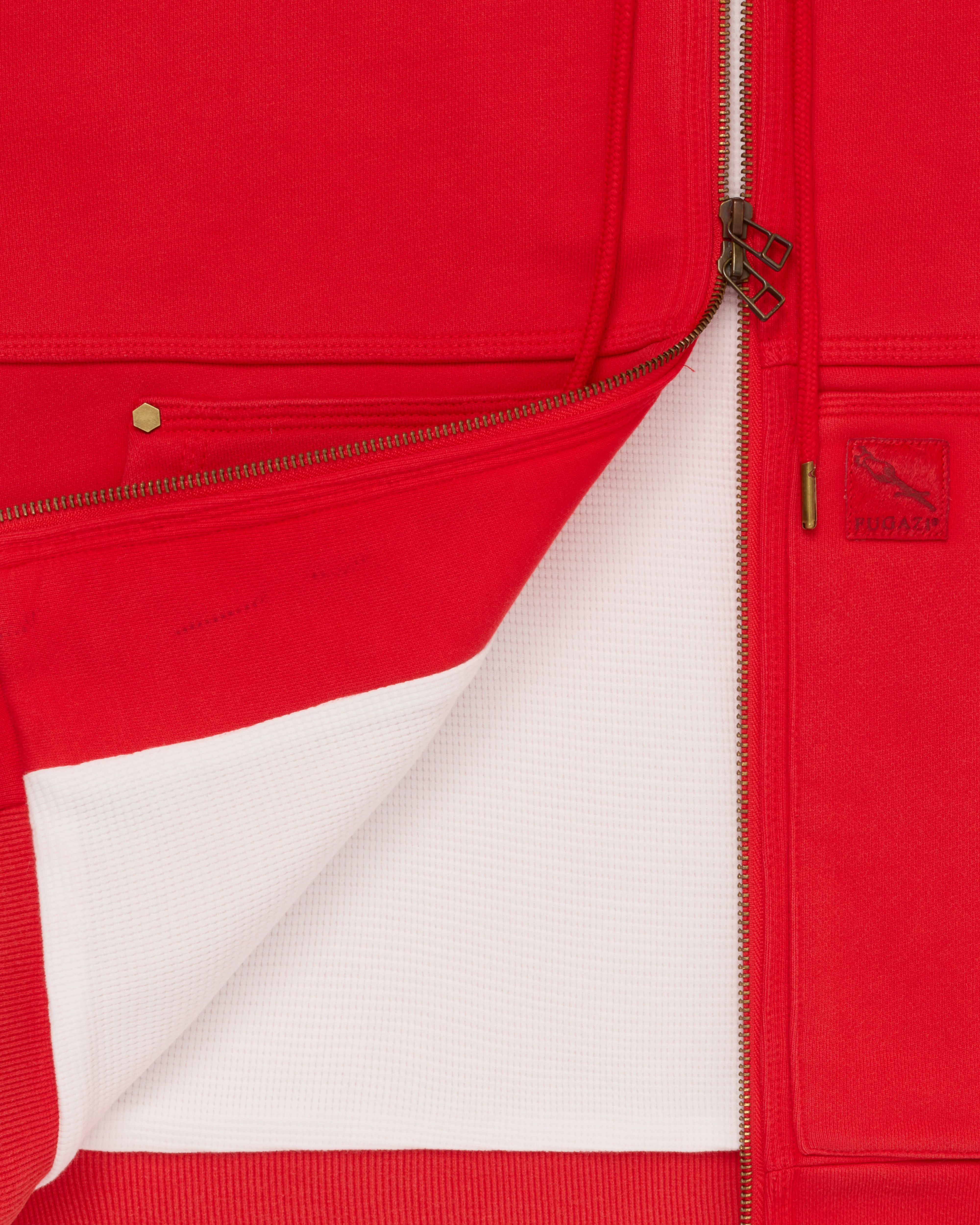 Fugazi - Men's Super Duty Zip Hoodie - (Red) - Image 3