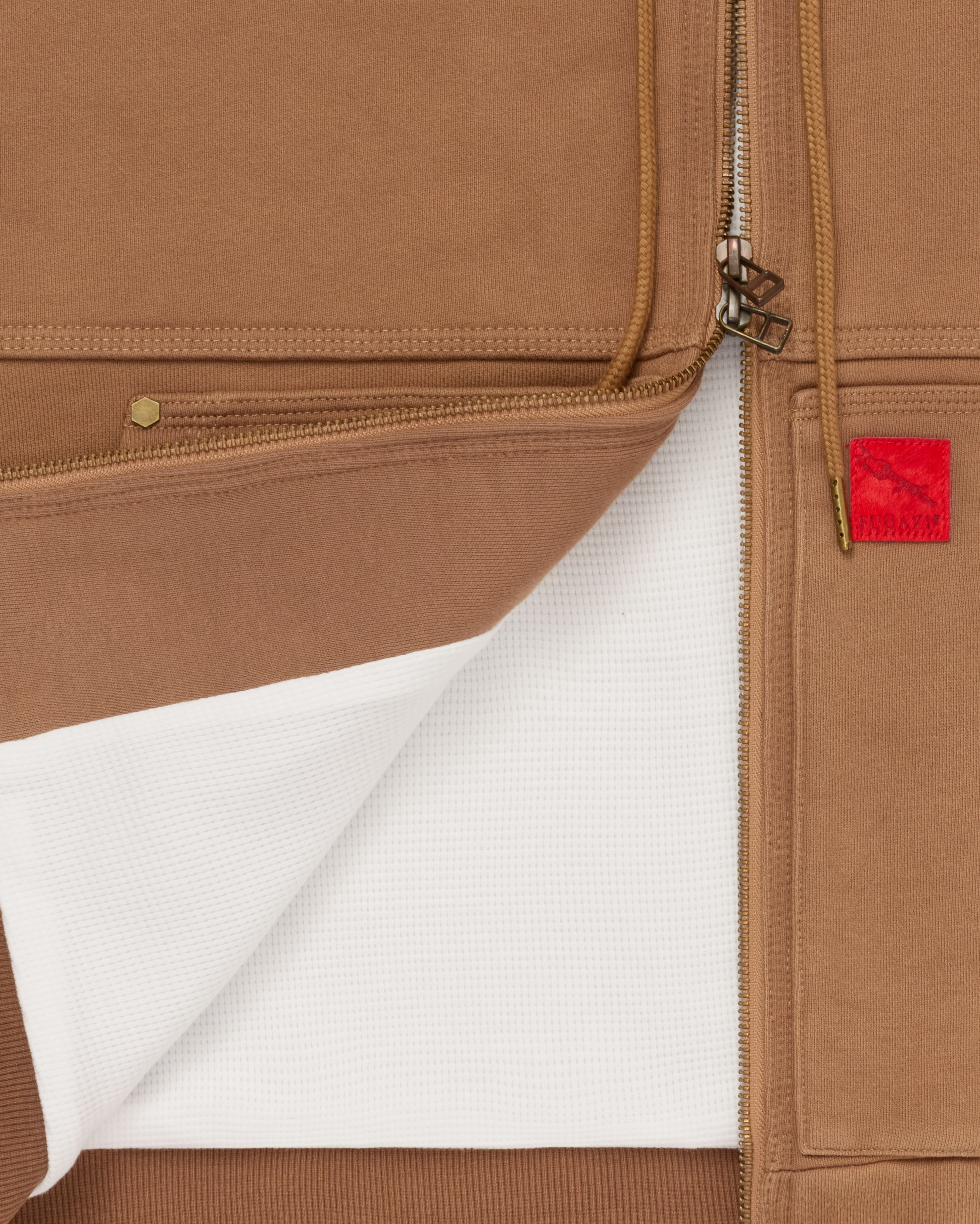 Fugazi - Men's Super Duty Zip Hoodie - (Tan) - Image 3