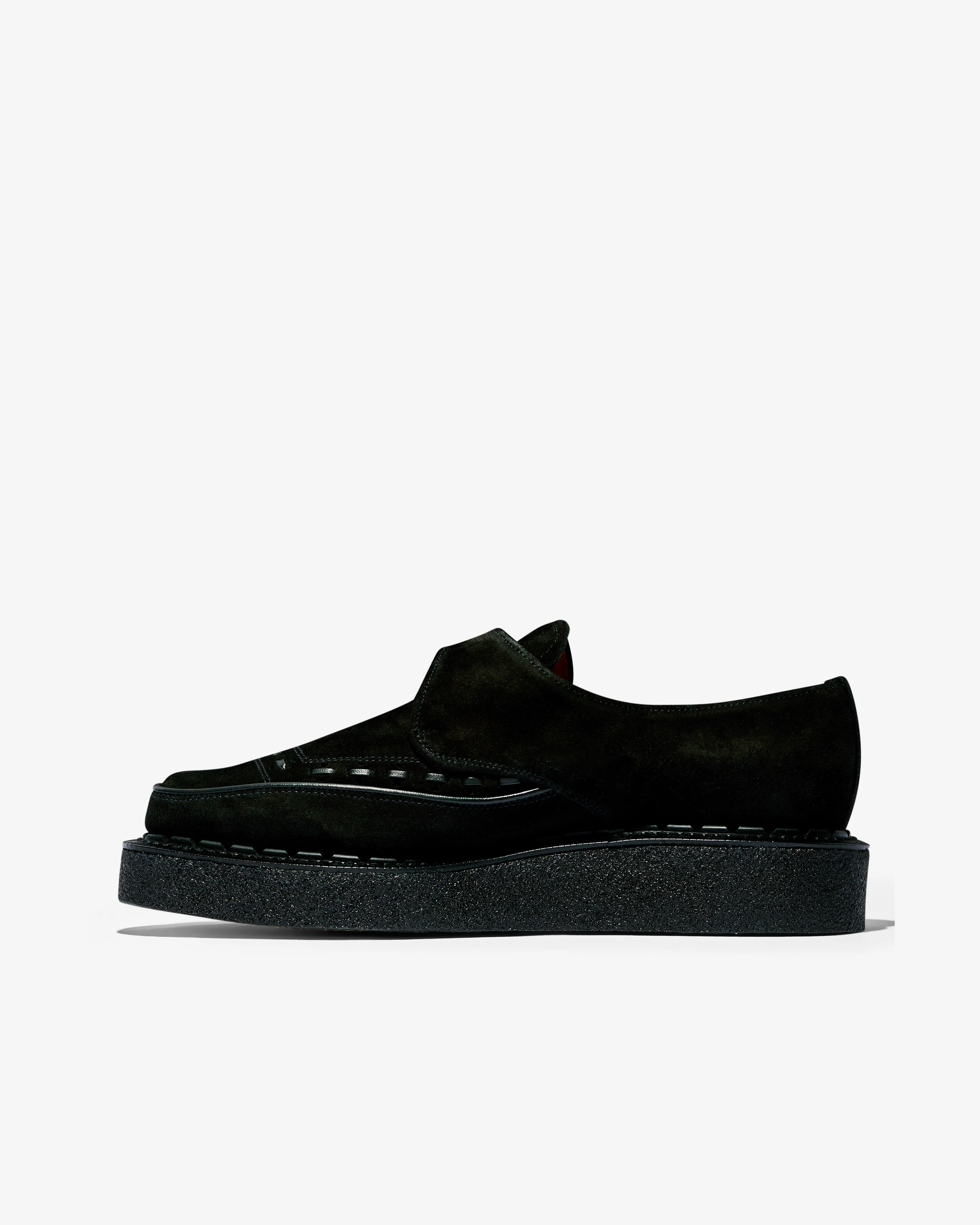 George Cox - Men’s Diano Monk Shoe - (Black Suede) - Image 2