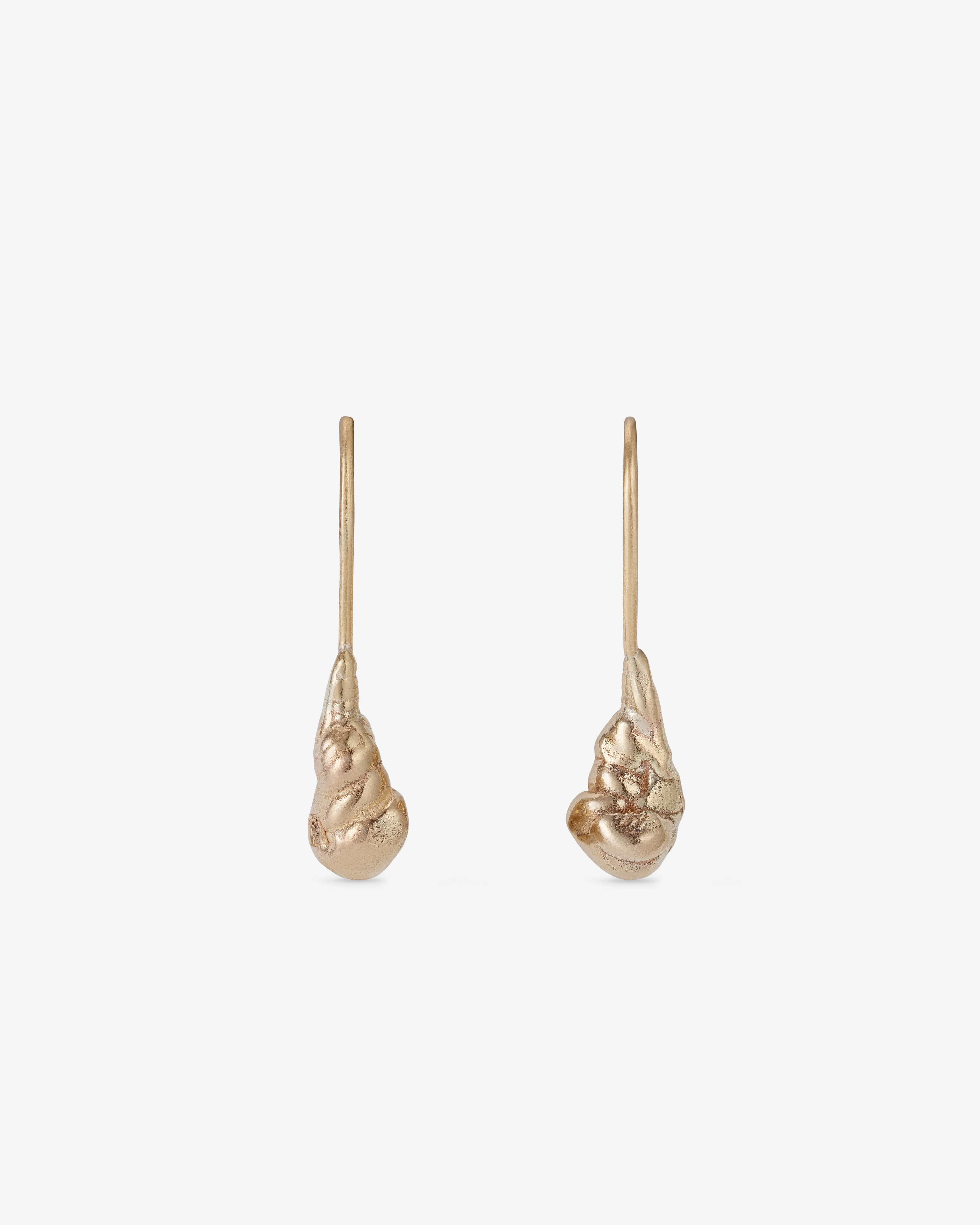 Georgia Kemball - Drop Earrings - (Yellow Gold) - Image 2