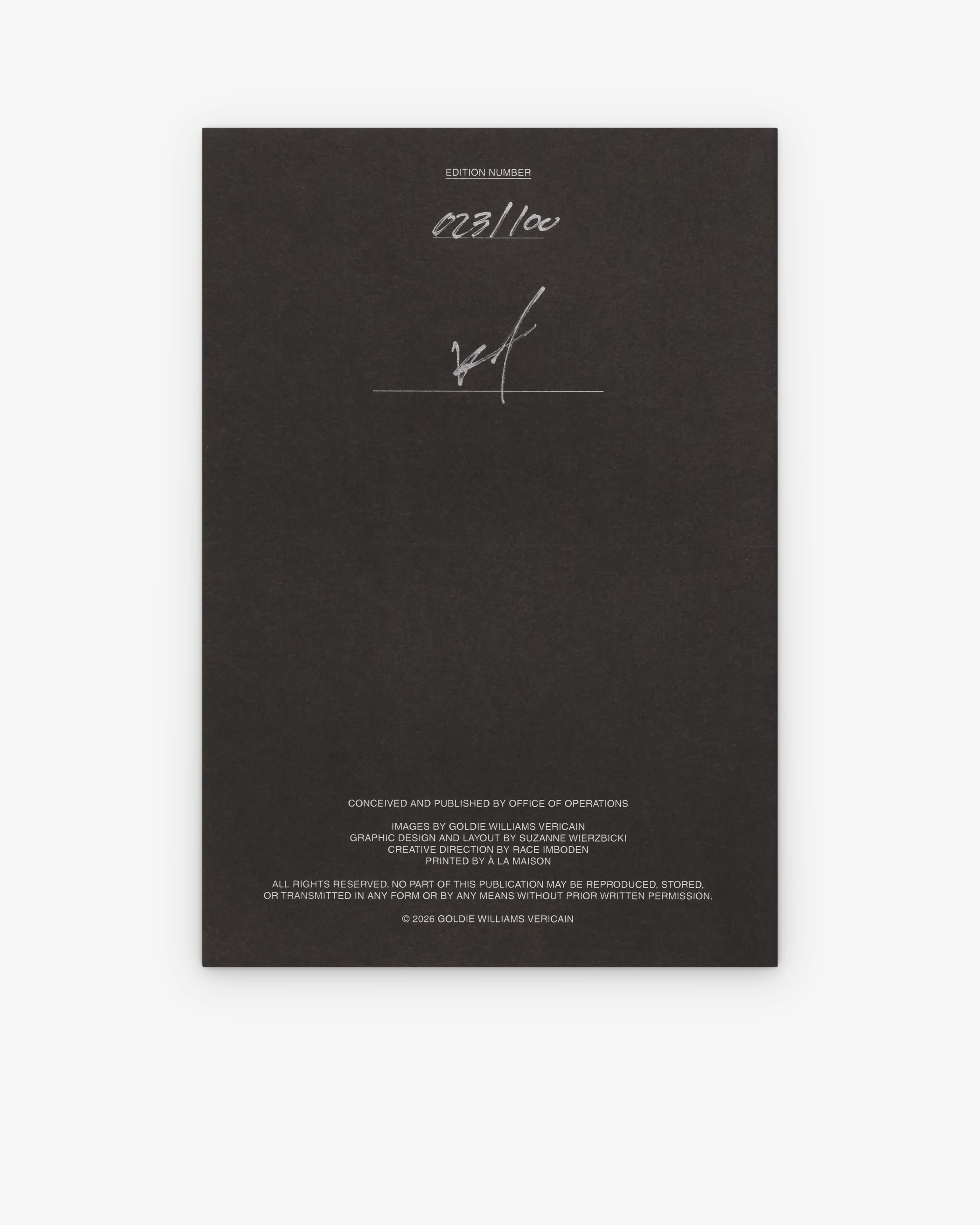 Goldie Williams Vericain - Intro Zine - Image 5