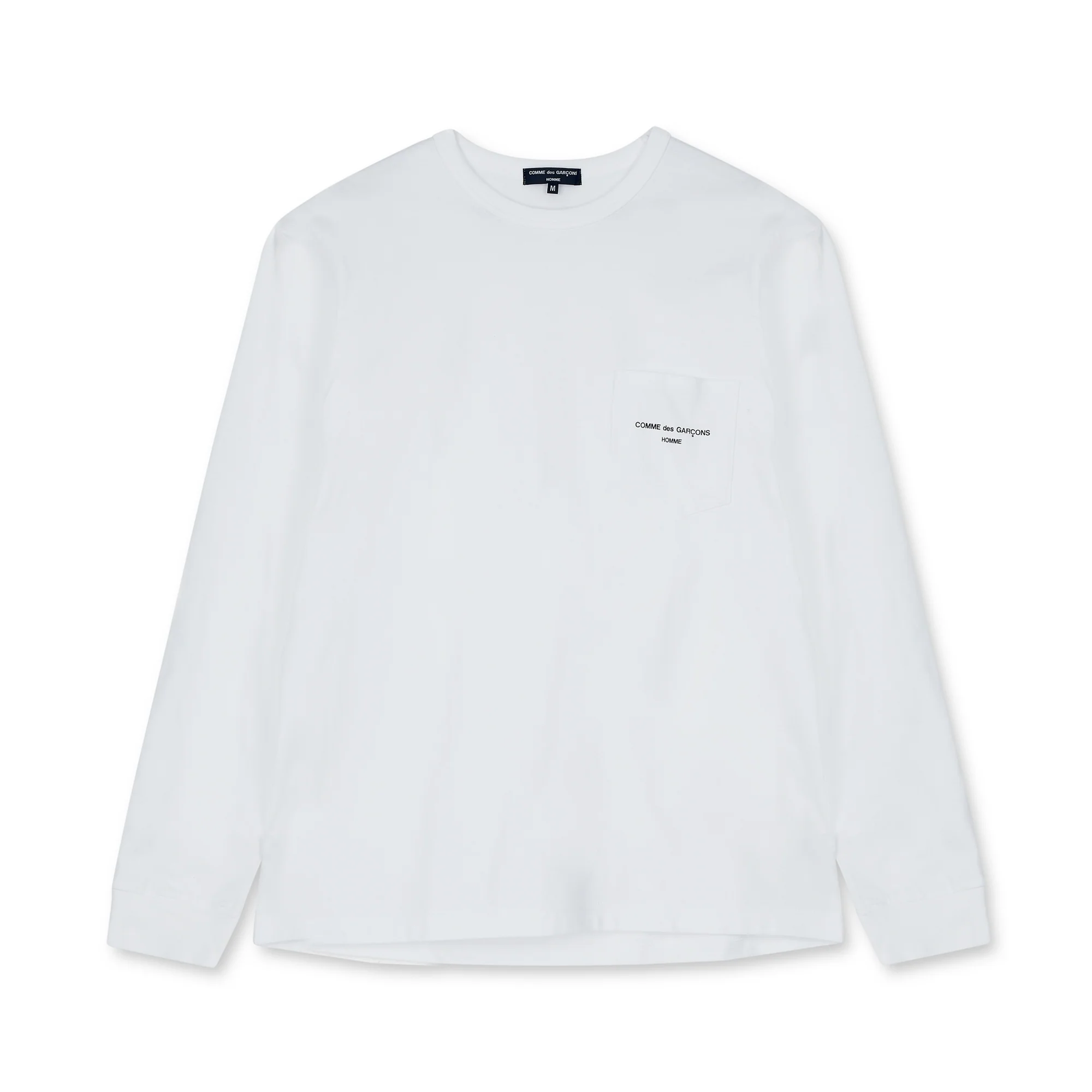 CDG Homme - Logo Long Sleeve T-Shirt - (White)