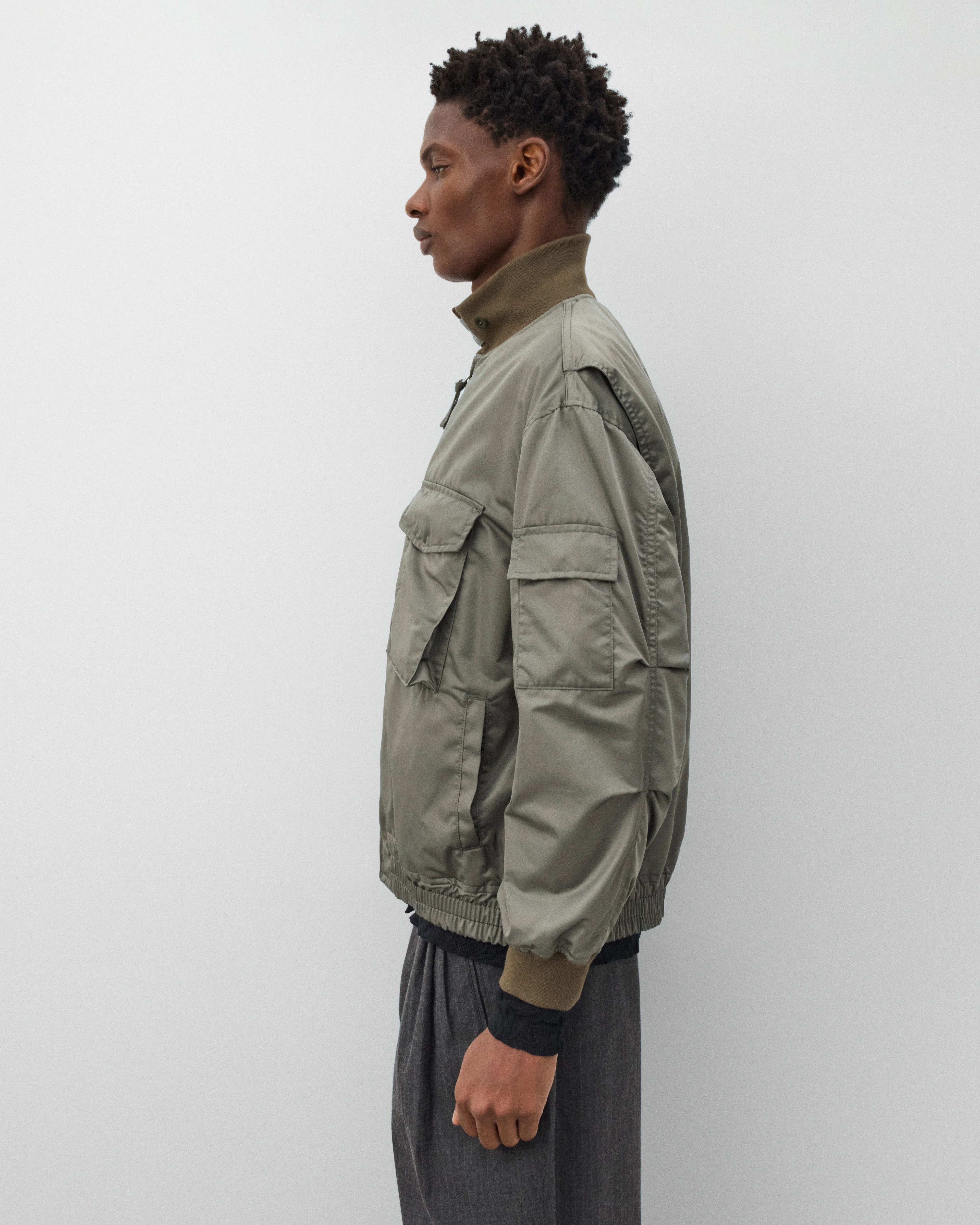 CDG Homme - Men's Flight Jacket - (Grey) - Image 4