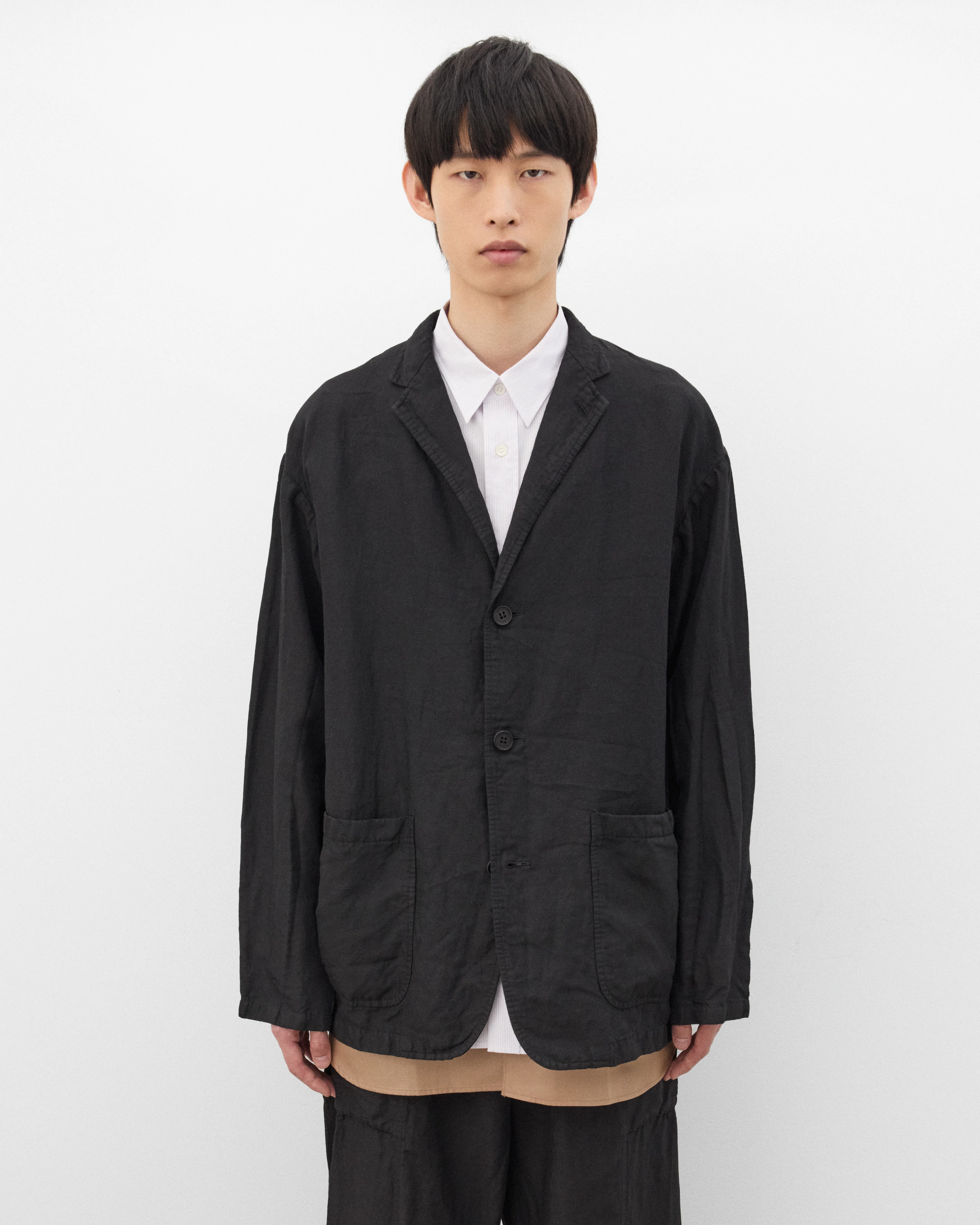 CDG Homme - Men's Garment Dyed Jacket - (Black) - Image 3