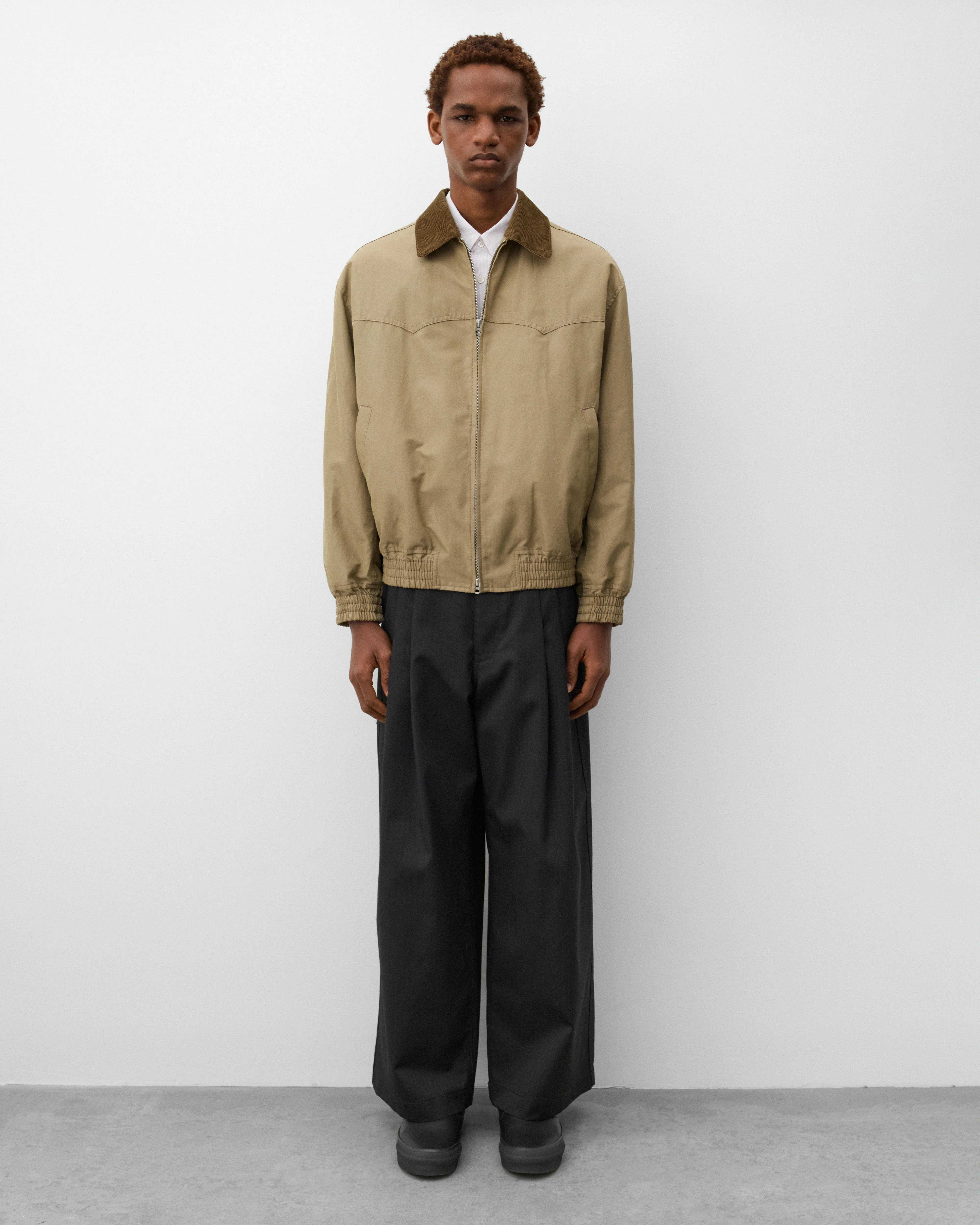 CDG Homme - Men's Pleated Pin Stripe Pants - (Black) - Image 6