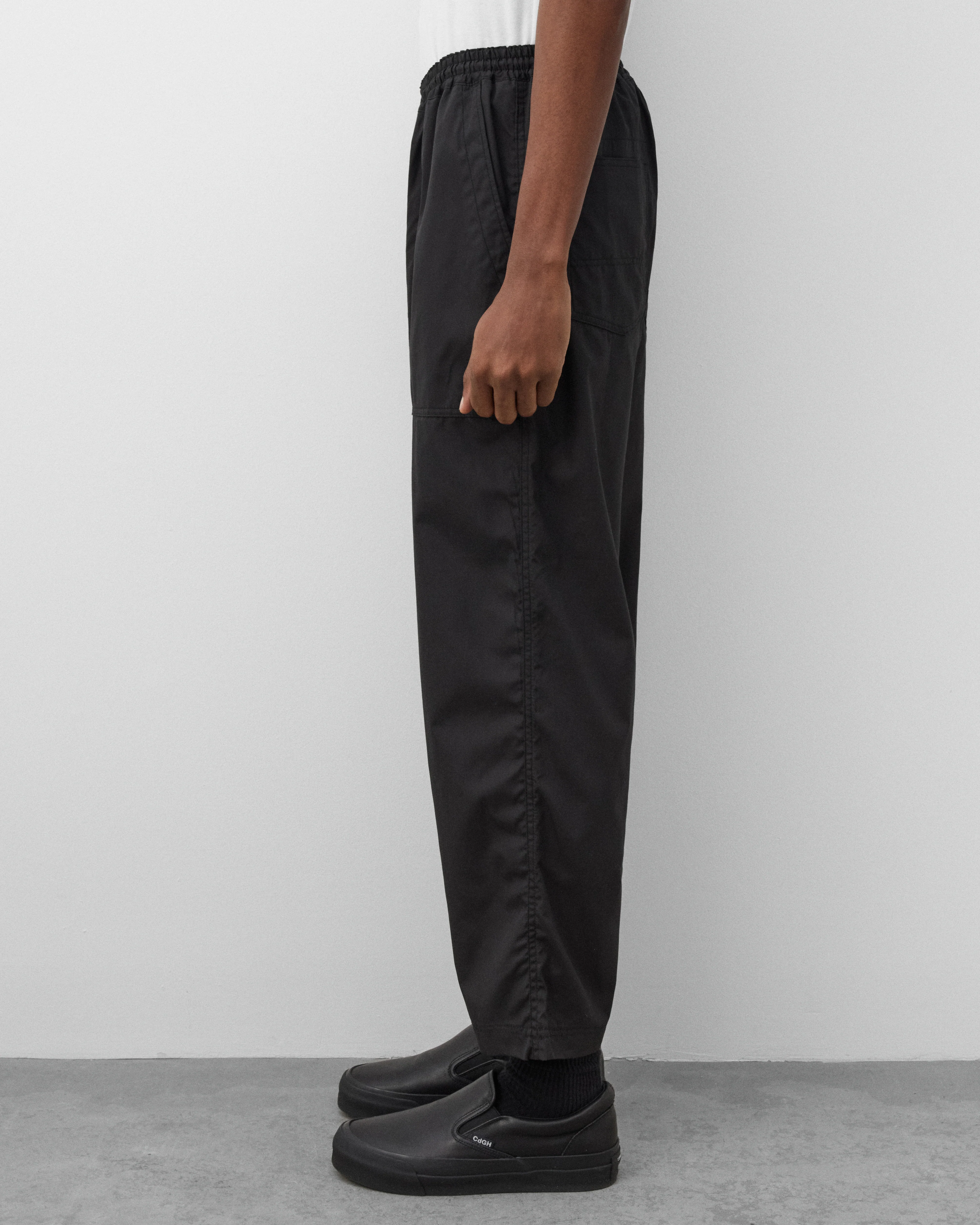 CDG Homme - Men's Drawstring Waist Trousers - (Black) - Image 4