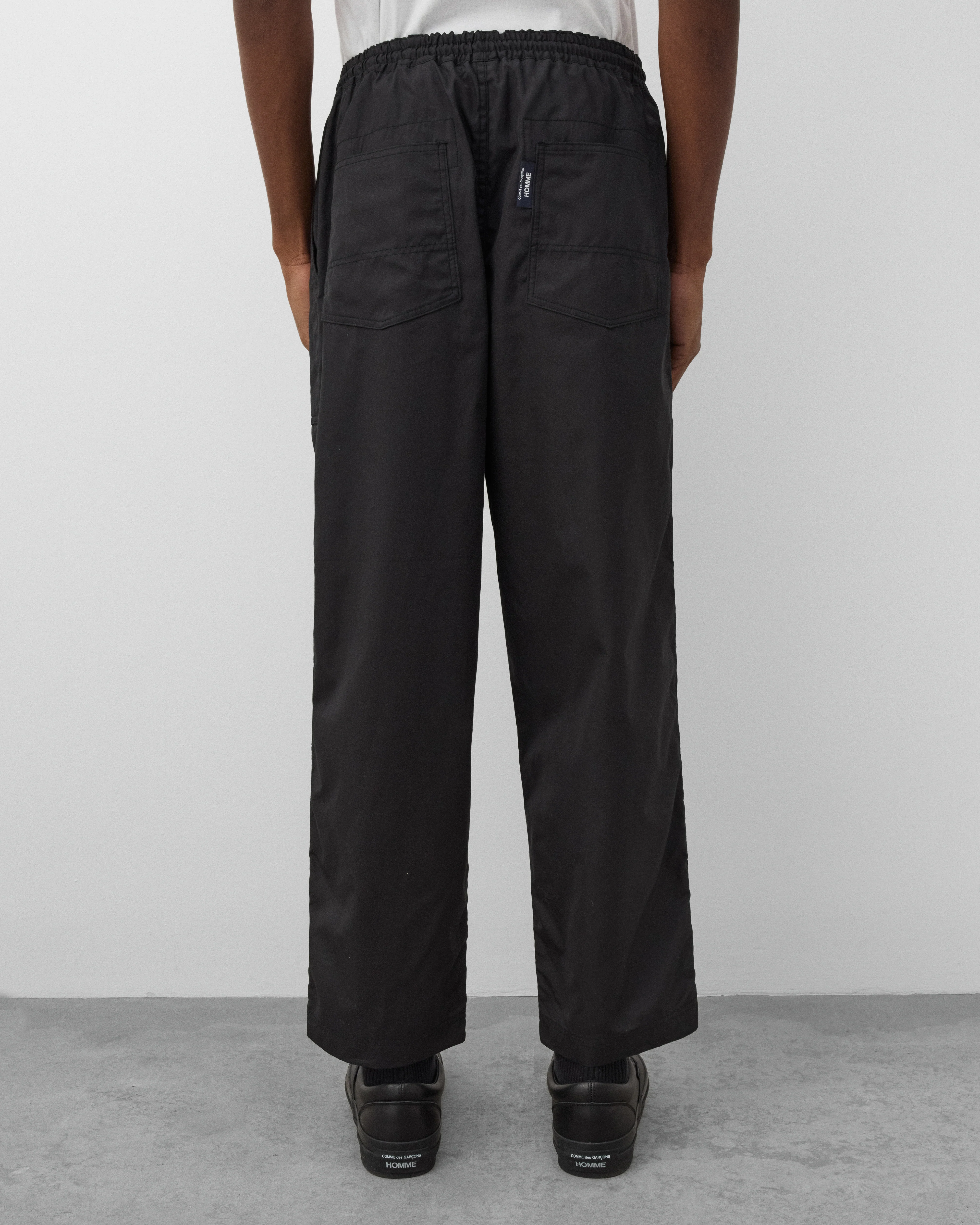 CDG Homme - Men's Drawstring Waist Trousers - (Black) - Image 5